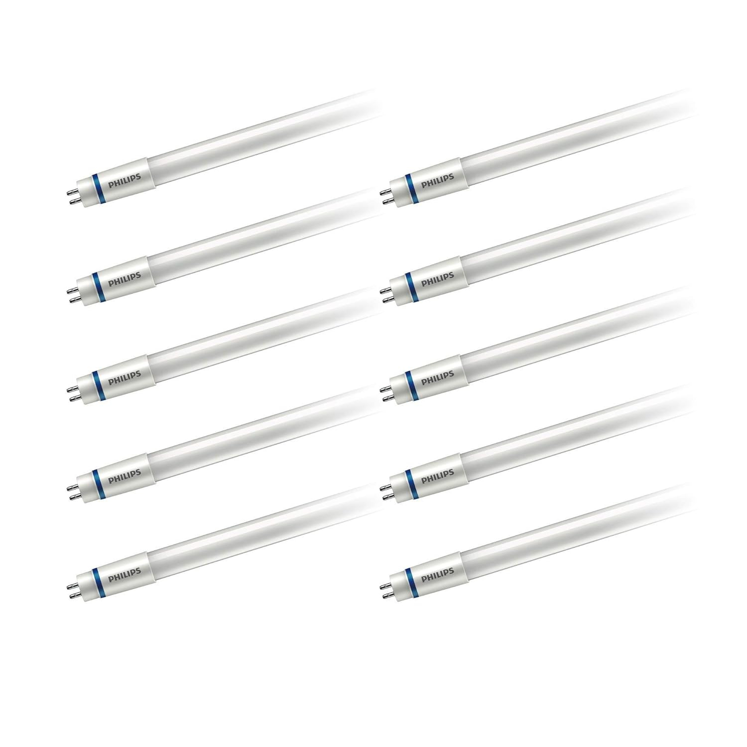 54-Watt Equivalent 46 in. Linear T5 Type A InstantFit LED Tube Light Bulb Daylight (5000K) (10-Pack)