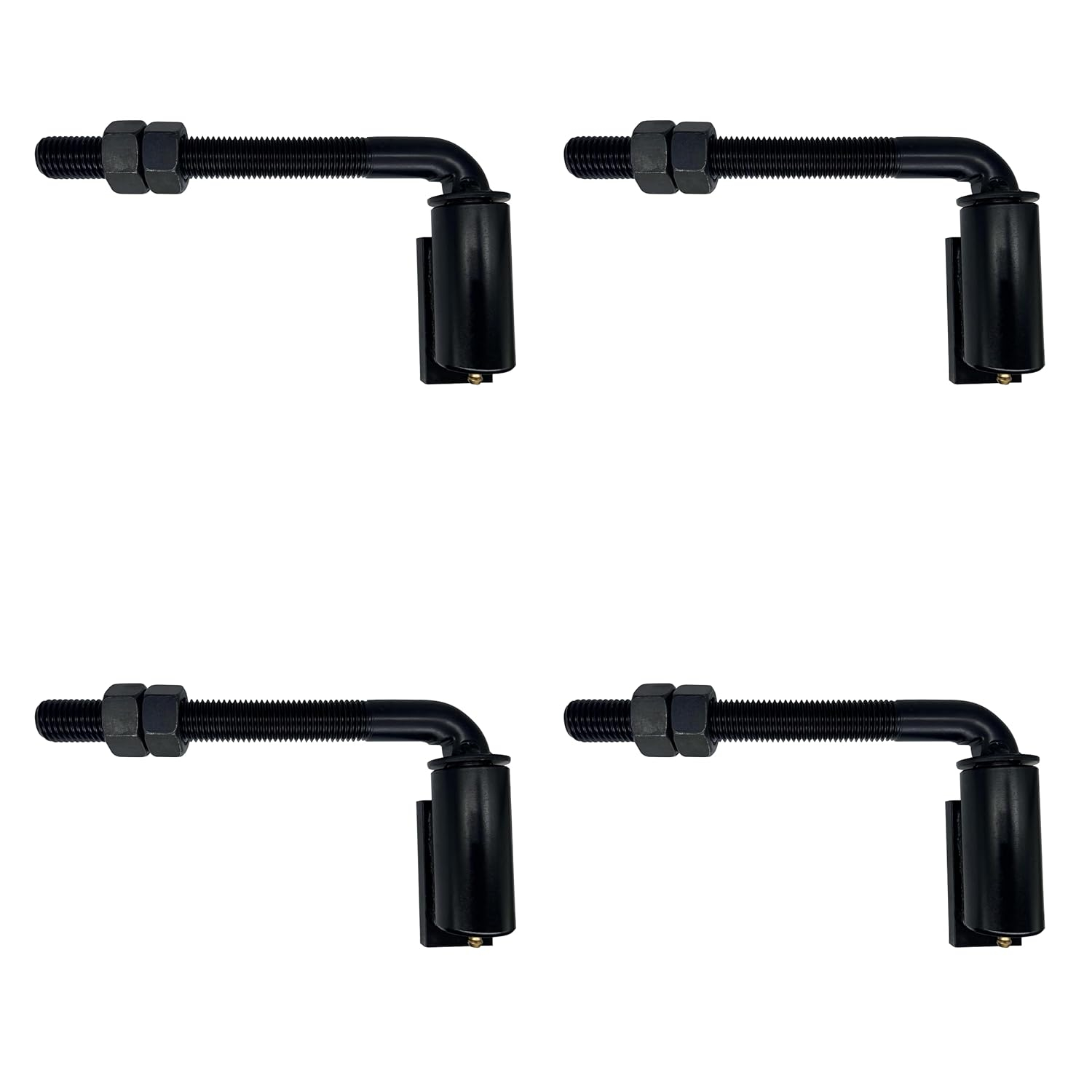 3/4" Inch J-Bolt Gate Hinge – 8.5” Inch Length - Adjustable Gate Hinges – Bearing Gate Hinge – Heavy Duty – Weldable Hinge - Heavy Duty Hinges for Gates – Weld Hinge – Gate Hinges