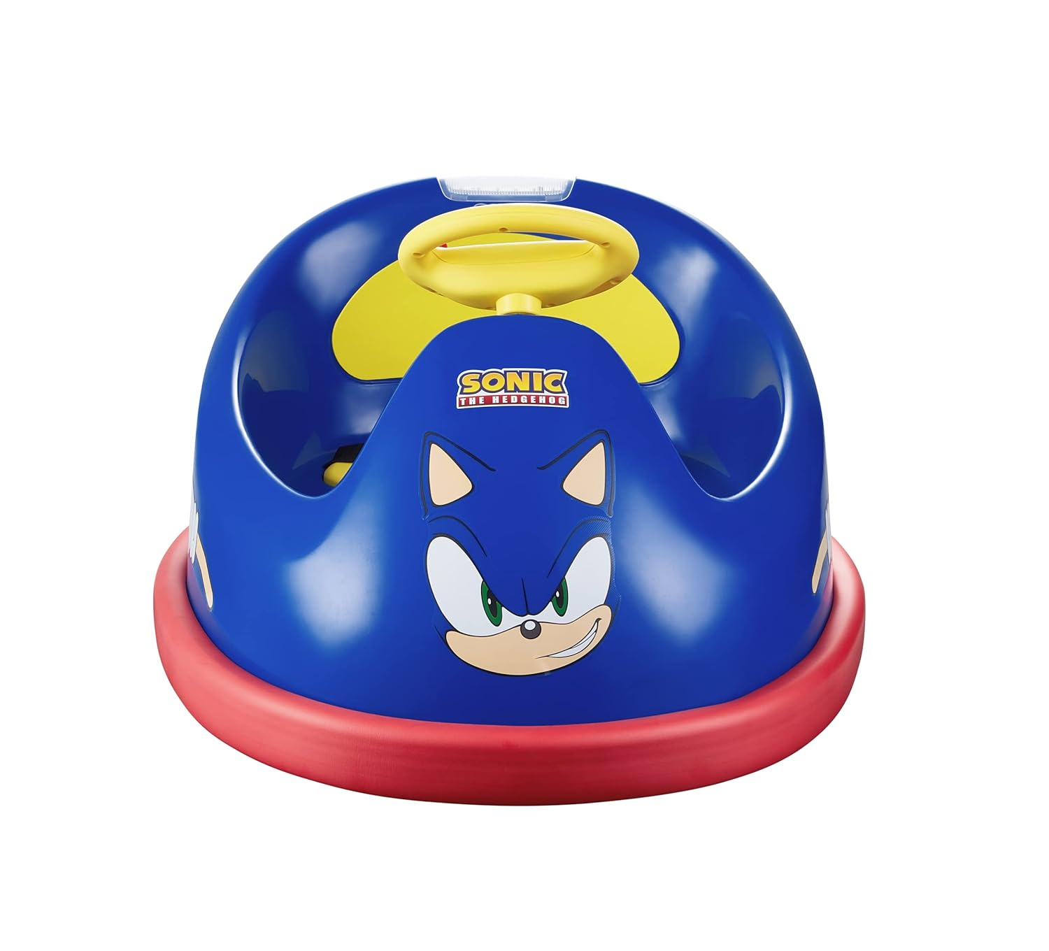 Sonic The Hedgehog 6V Bumper Car, Battery Powered Ride on Toy with Remote for Kids Ages 1.5+, Blue
