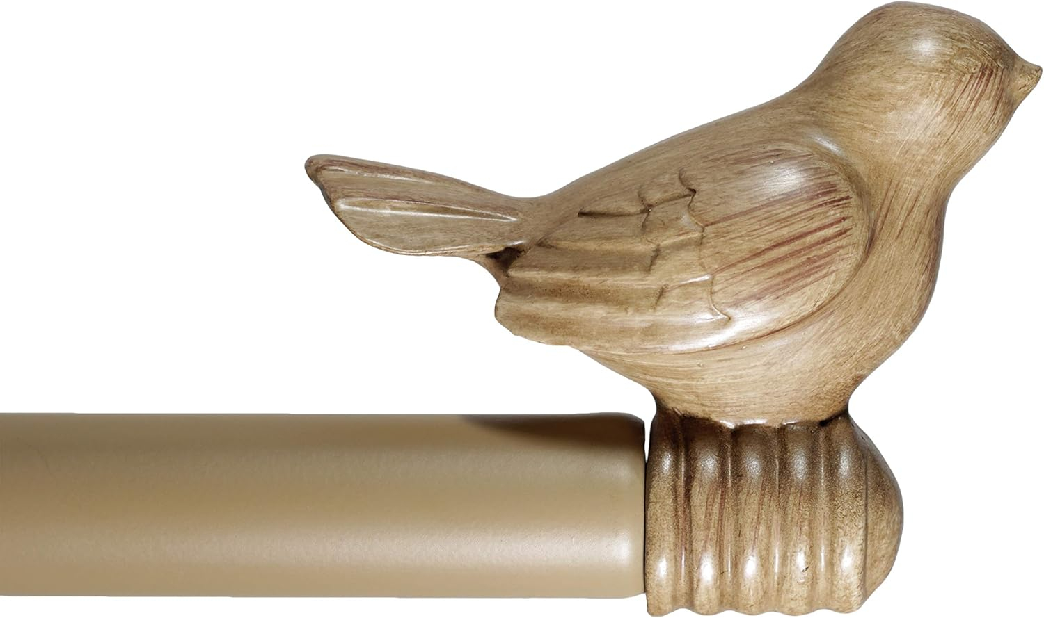 Urbanest 3/4" Bird Adjustable Curtain Rod, Cottage, 28"-48"