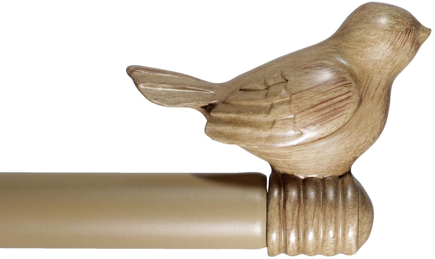 Urbanest 3/4" Bird Adjustable Curtain Rod, Cottage, 28"-48"