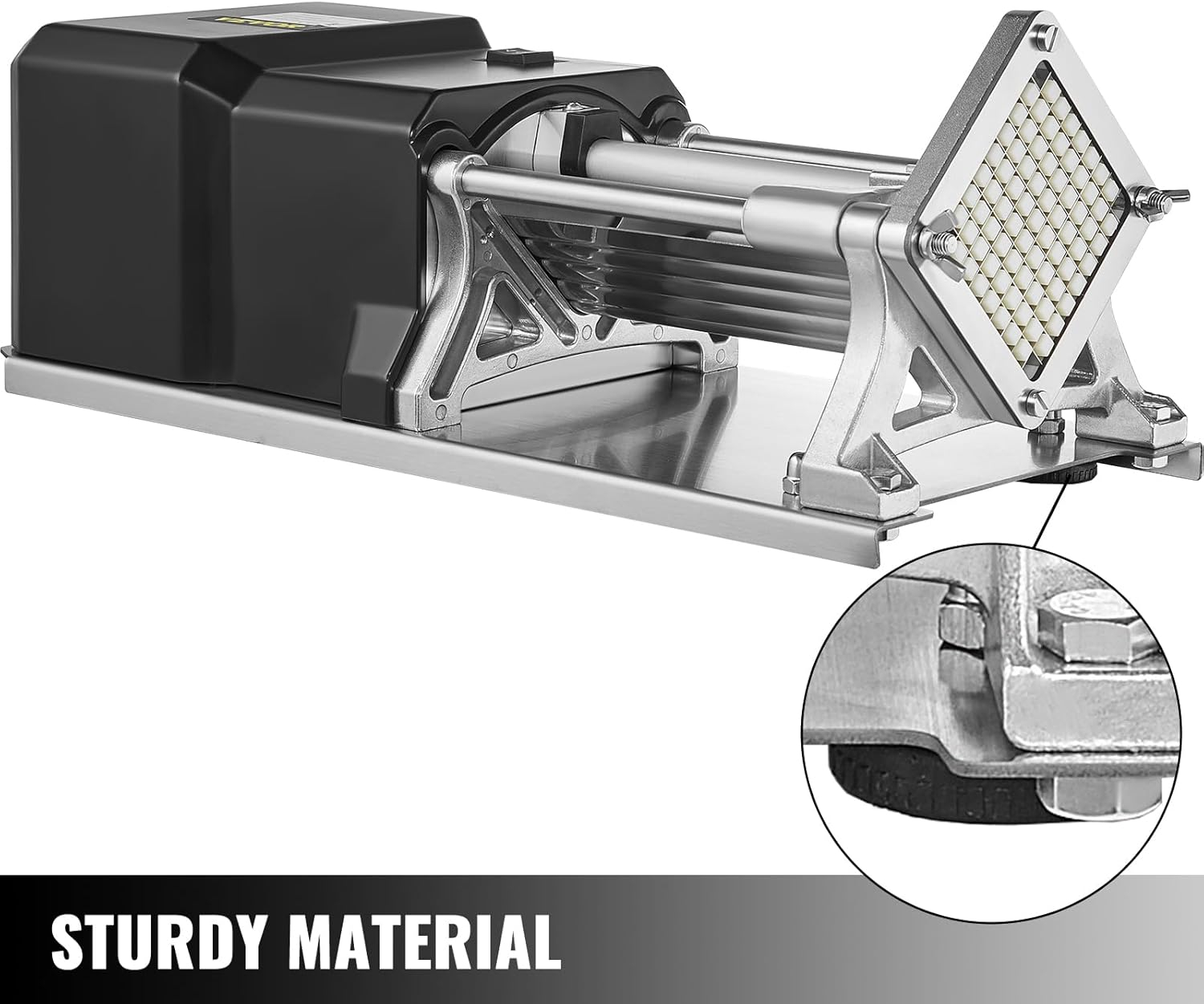 Vevor Electric French Fry Cutter with 6mm 9mm 13mm and 8-Wedge Blade Potato Chip Cutter Machine 110V 40W Stainless Steel Electric Potato Cutter Horizontal : Home & Kitchen