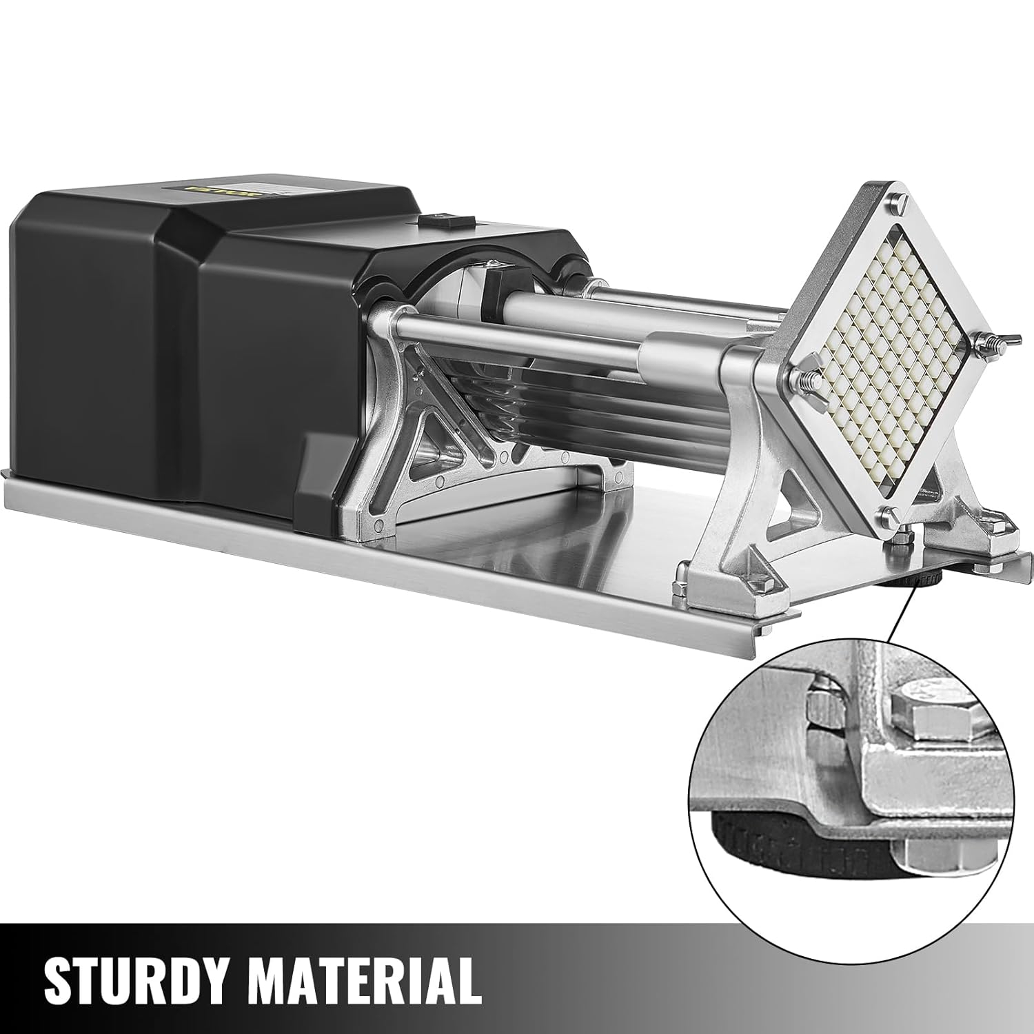 Vevor Electric French Fry Cutter with 6mm 9mm 13mm and 8-Wedge Blade Potato Chip Cutter Machine 110V 40W Stainless Steel Electric Potato Cutter Horizontal : Home & Kitchen