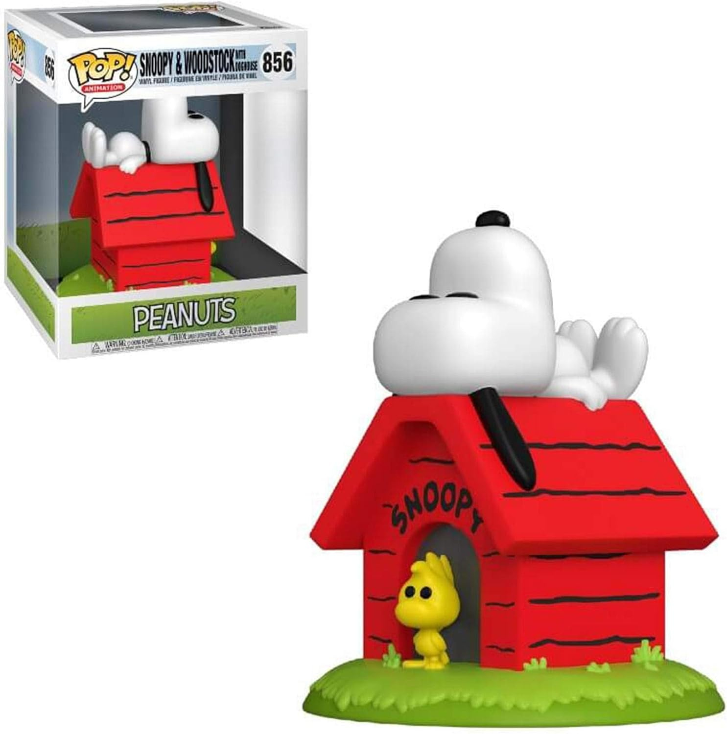 Funko POP! Deluxe Collectible Vinyl Figure, Peanuts Snoopy on Doghouse, 4"