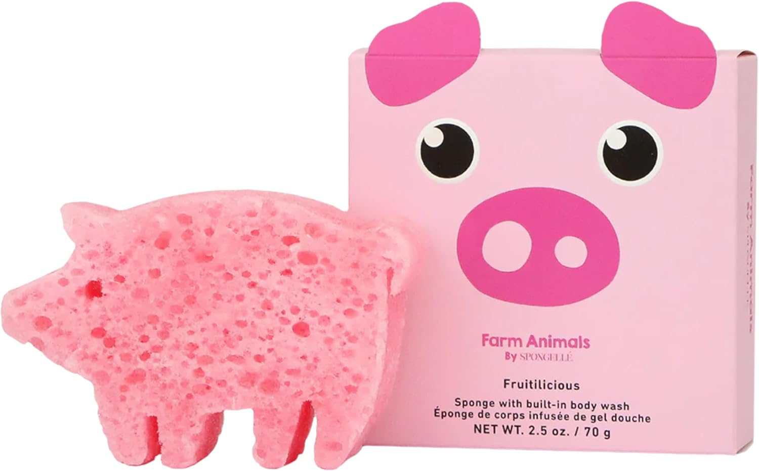 Peggy Pig Pink Body Wash Infused Sponge