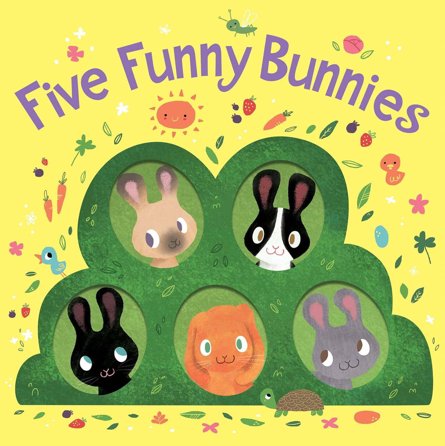 Five Funny Bunnies Board Book - by  Clarion Books