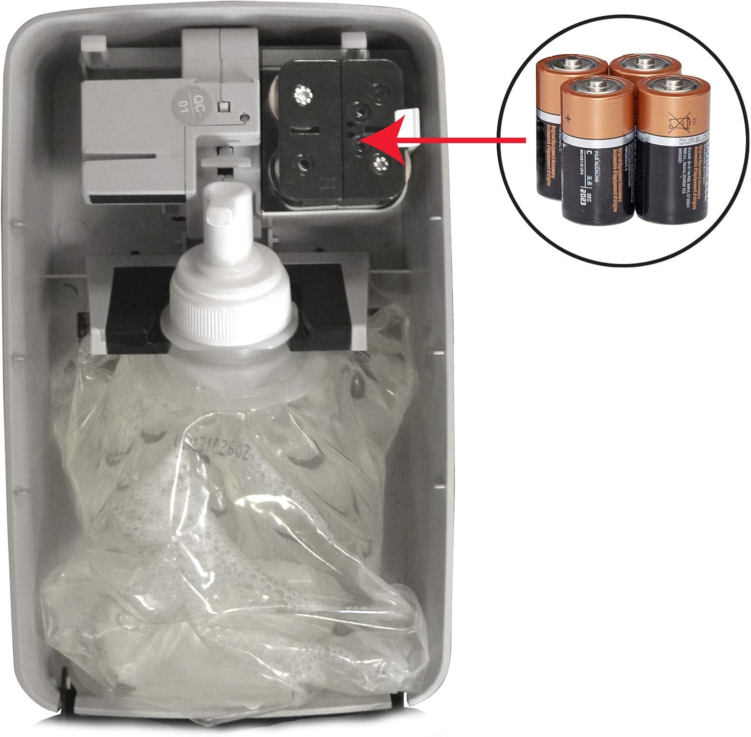 Black Automatic Wall Mount Soap Dispenser with Trim