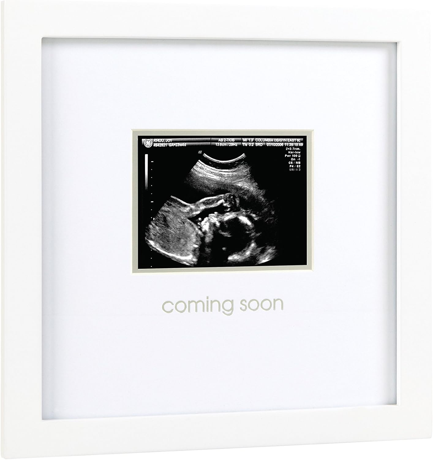 Pearhead "Coming Soon" Sonogram Frame, White