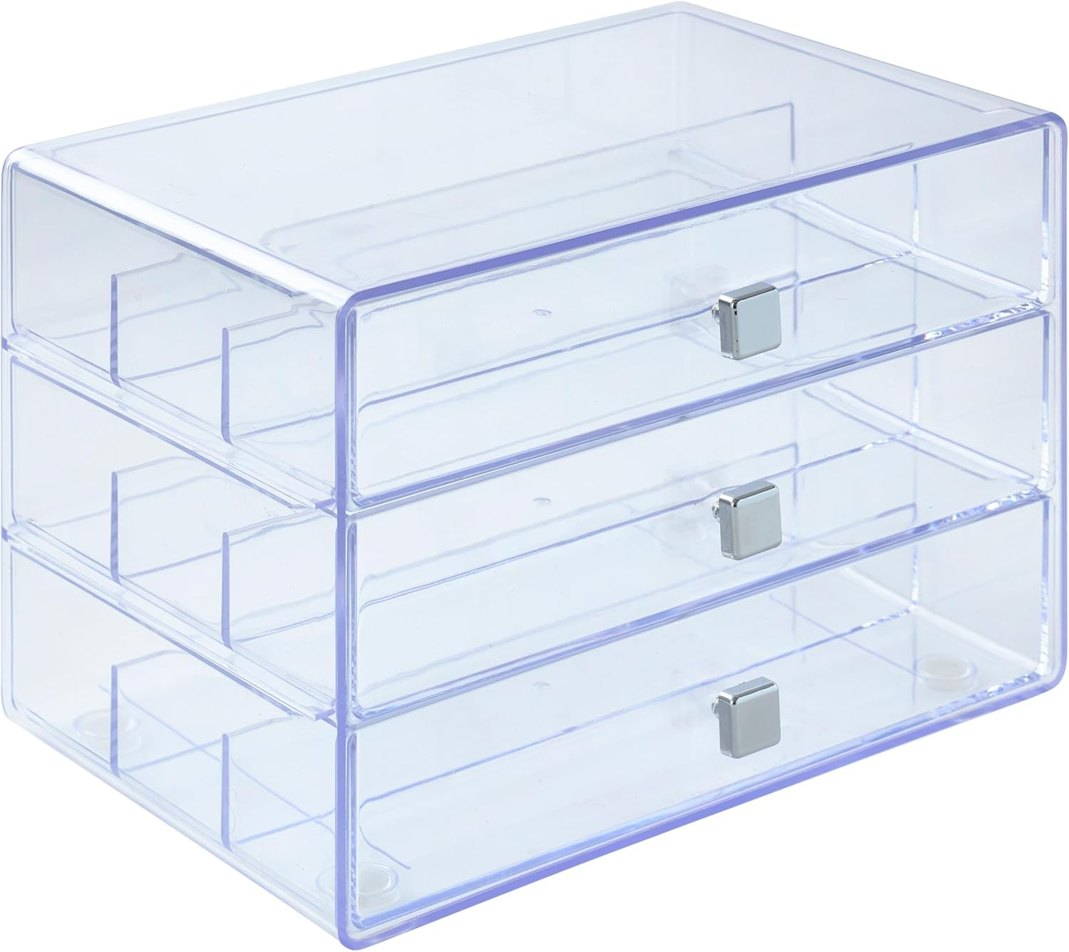 Three Drawer Washi Tape Storage Keeper by Simply Tidy - Organize Arts & Crafts - Embellishments - Washi Tape - Jewelry - Clear - 1 Pack