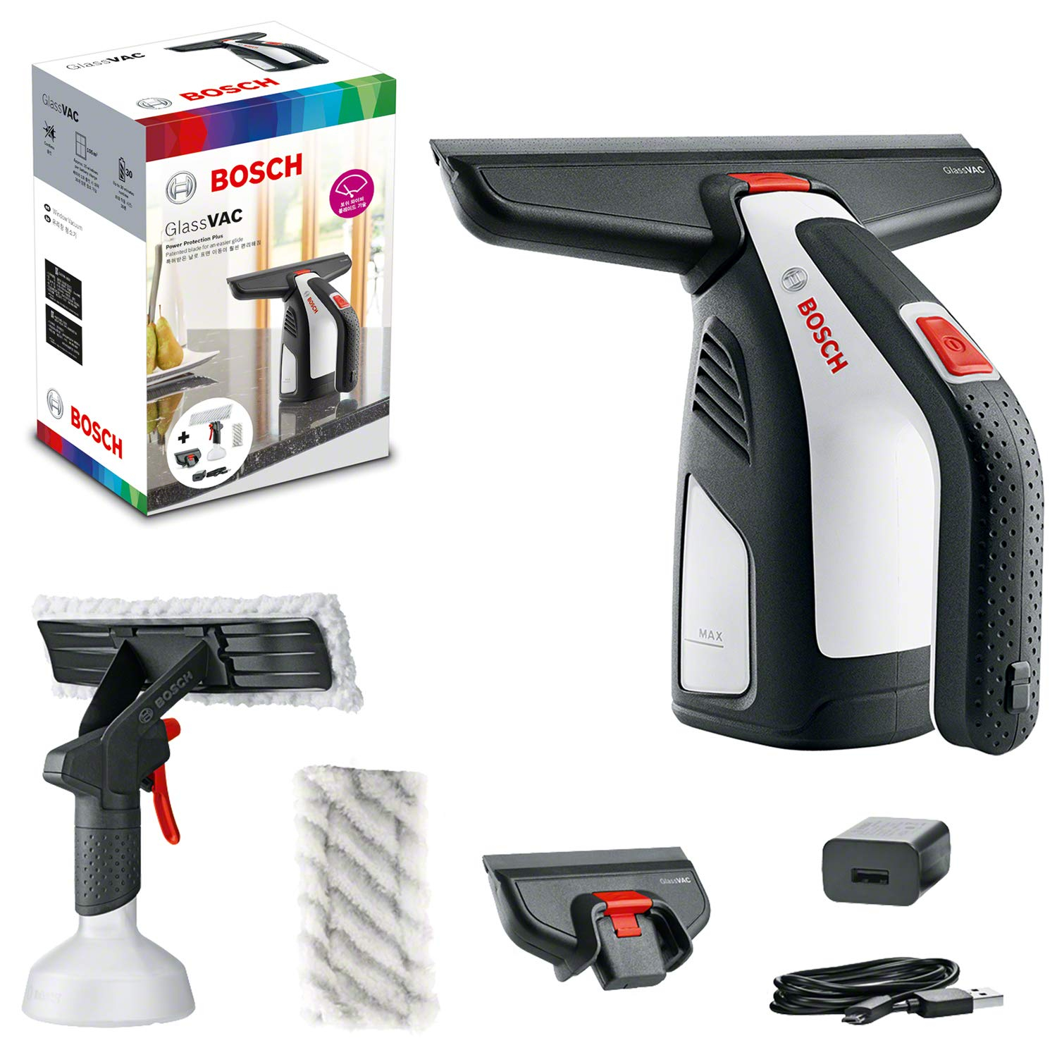 Bosch Glass VAC Battery Cordless Vacuum Cleaner