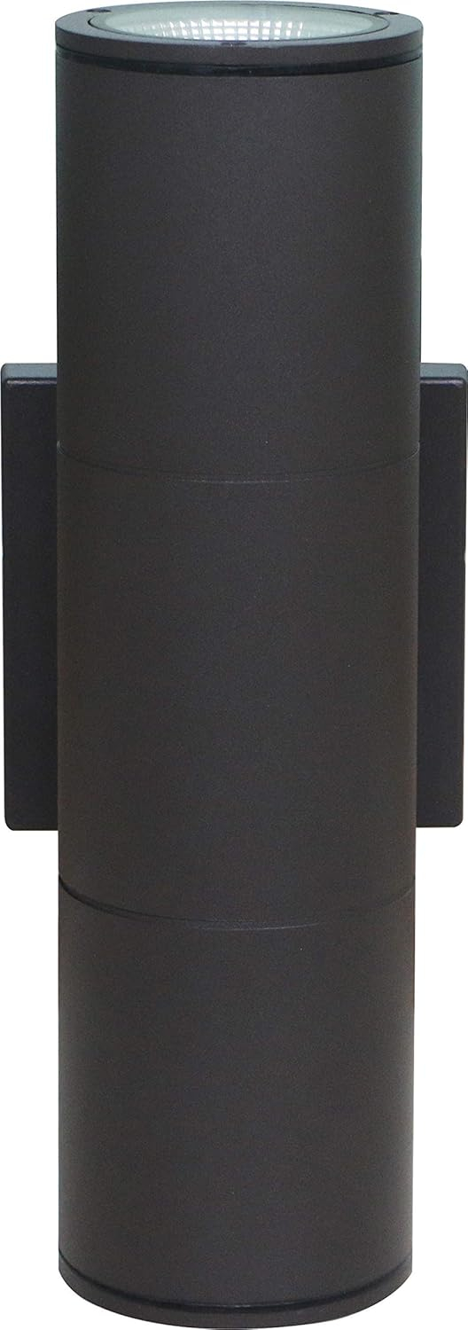 NUVO 62/1146R1 Two Light Outdoor Wall LED Up-and-Down Sconce, 20W/120-277V, Bronze, Large