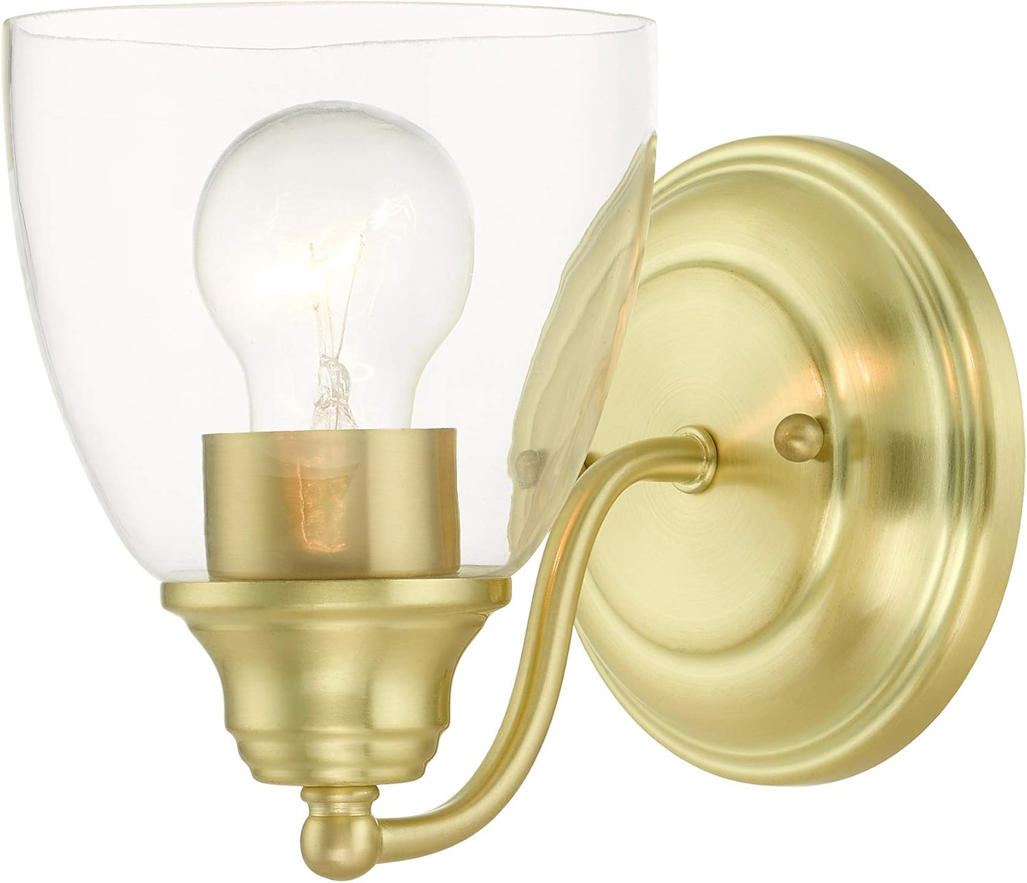 Livex Lighting Montgomery 1 - Light Vanity in  Satin Brass