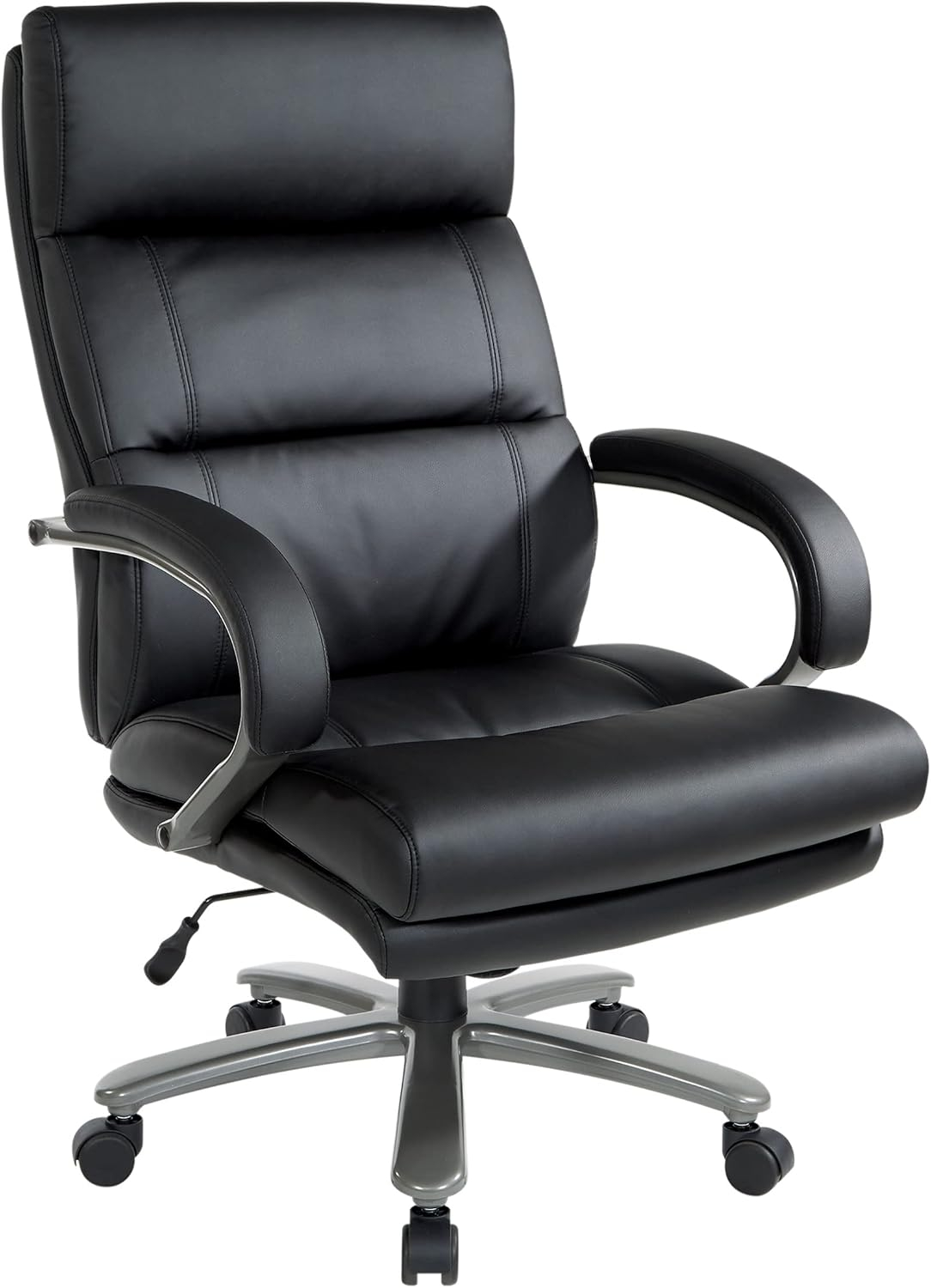 Big and Tall Executive Chair in Black Bonded Leather