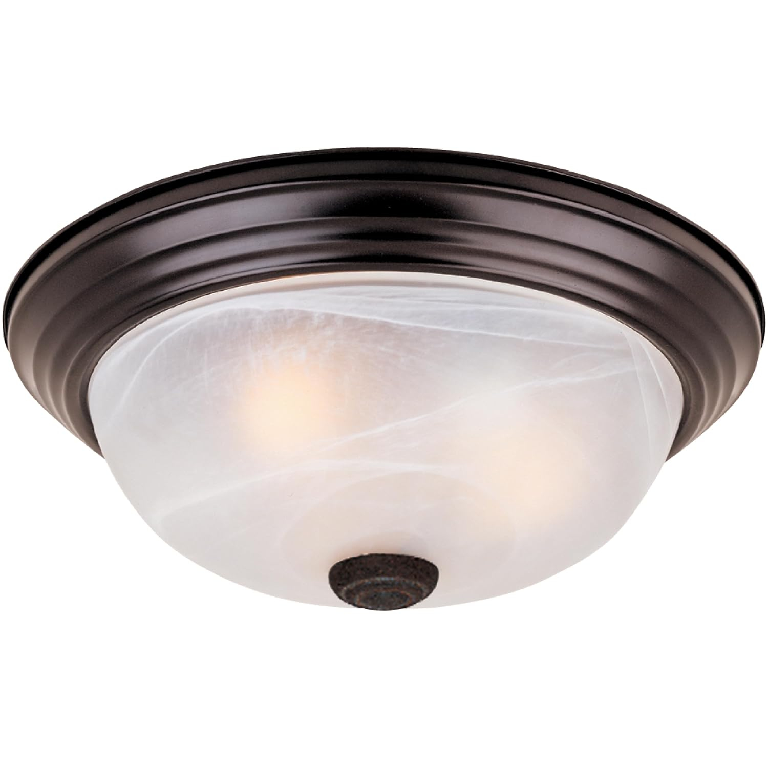 Designers Fountain 11 inch Small 2-Light Oil Rubbed Bronze Flush Mount Ceiling Light, 1257S-ORB-AL