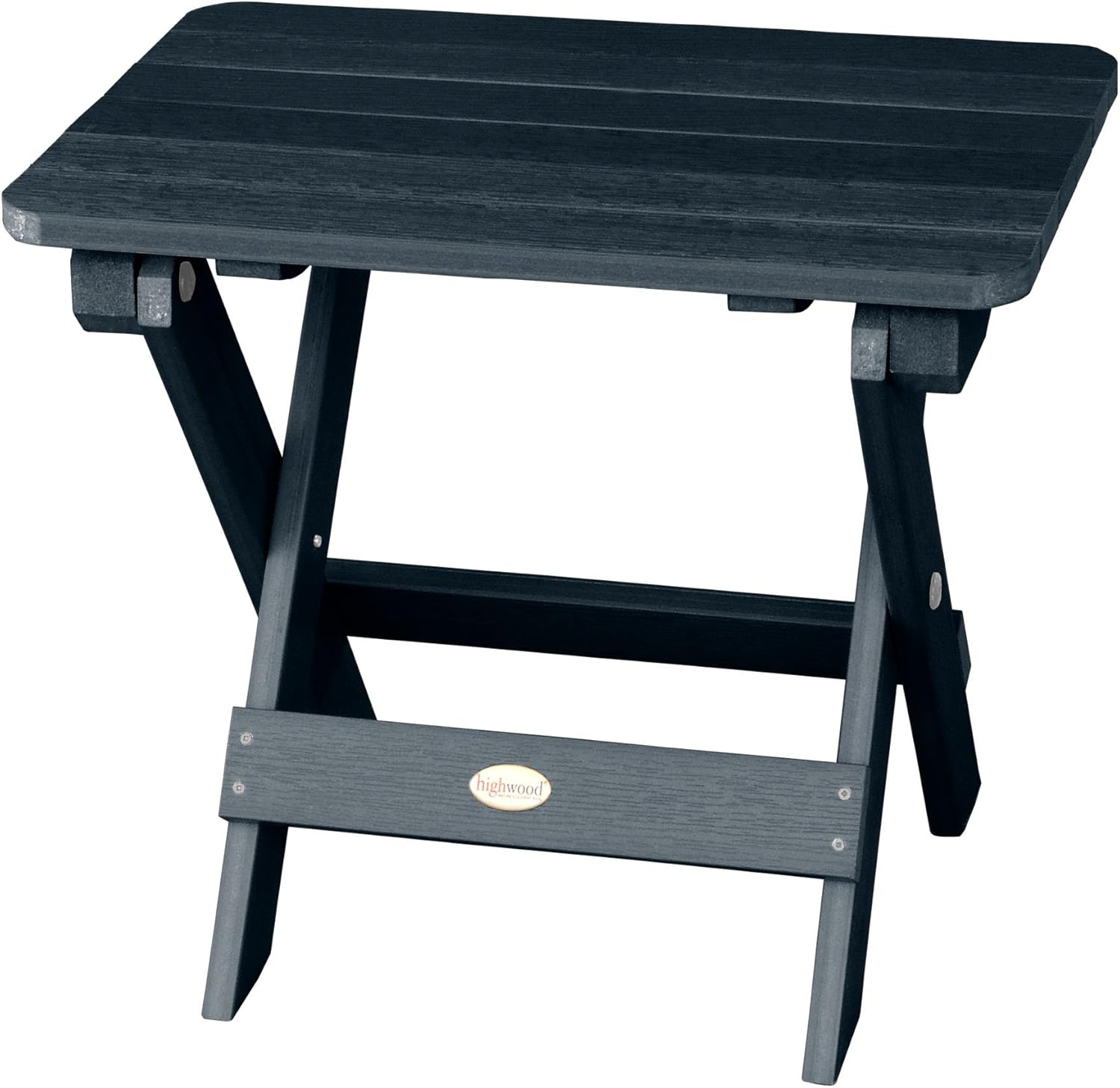 Highwood Folding Adirondack Side Table - 20" L x 13.8" W x 17.2" H, Outdoor, Eco-friendly, Synthetic Wood