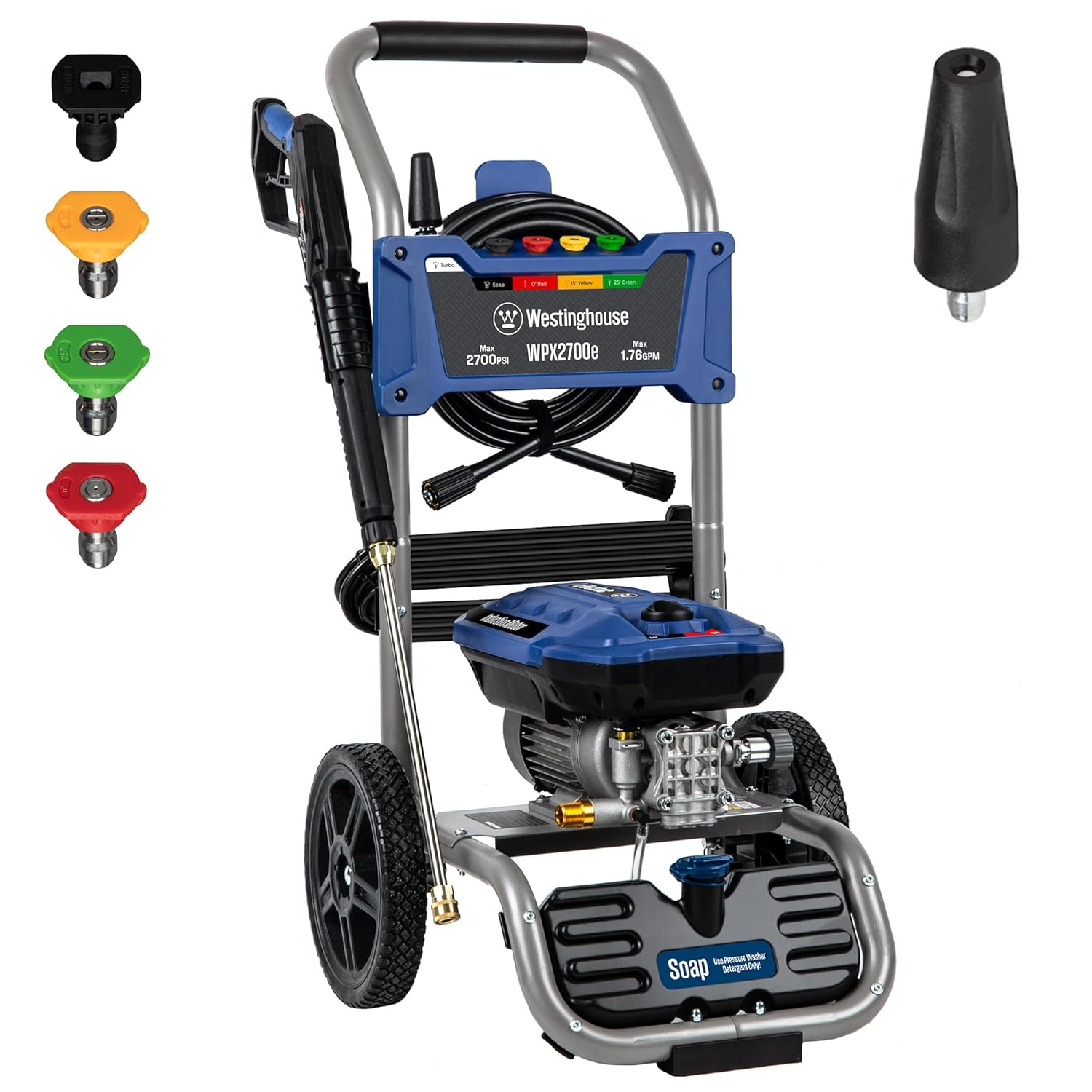Westinghouse 2700 PSI Blue Electric Pressure Washer with Soap Tank