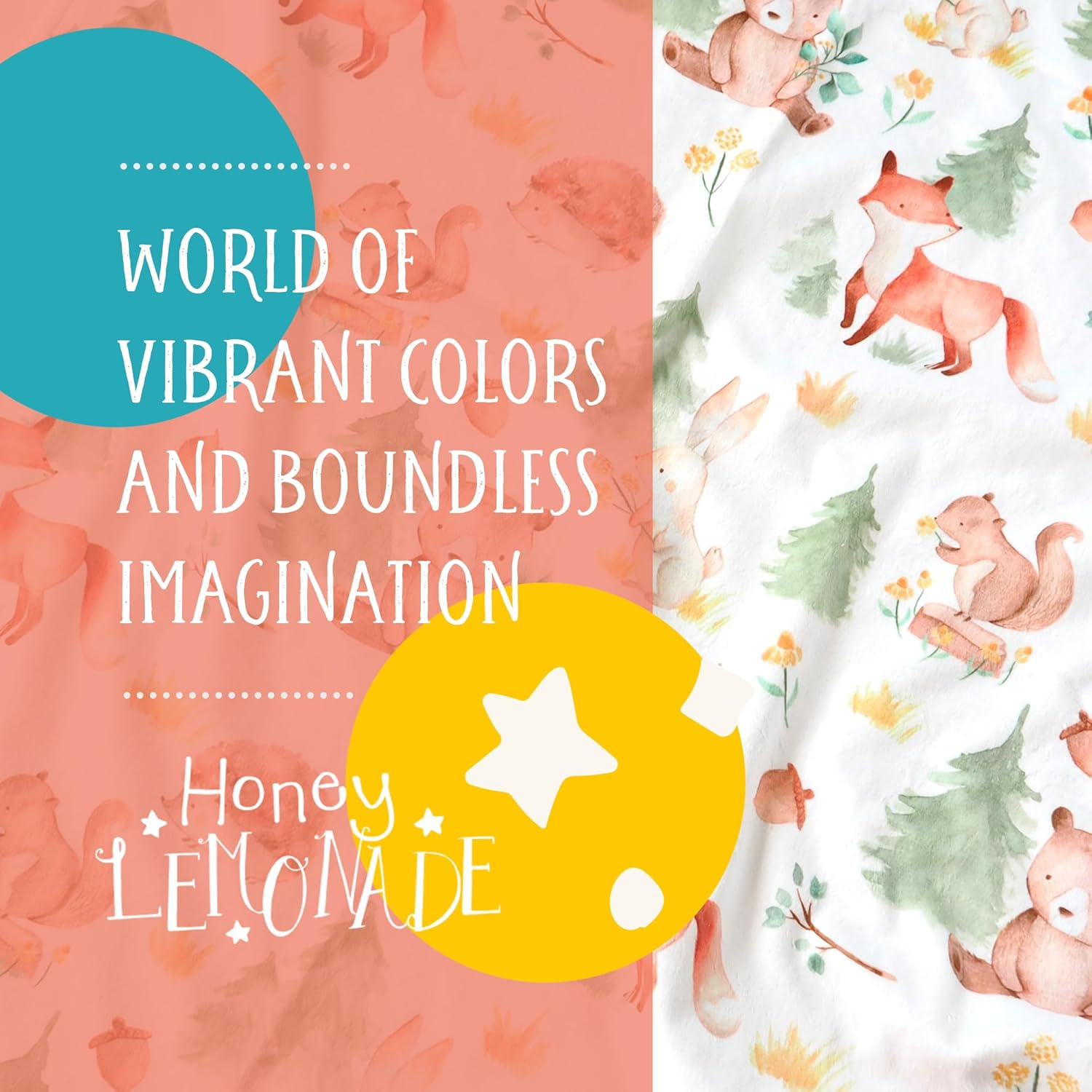 Premium Soft Plush Lightweight Minky Dot Toddler Baby Blanket for Newborn 30"x40" - Soft Baby Blanket for Boys and Girls - (Forest Friends) Unisex