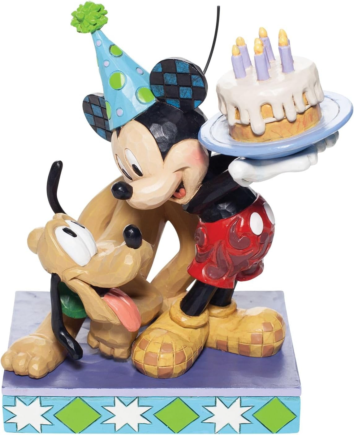 Enesco Disney Traditions By Jim Shore Pluto and Mickey Birthday Figurine