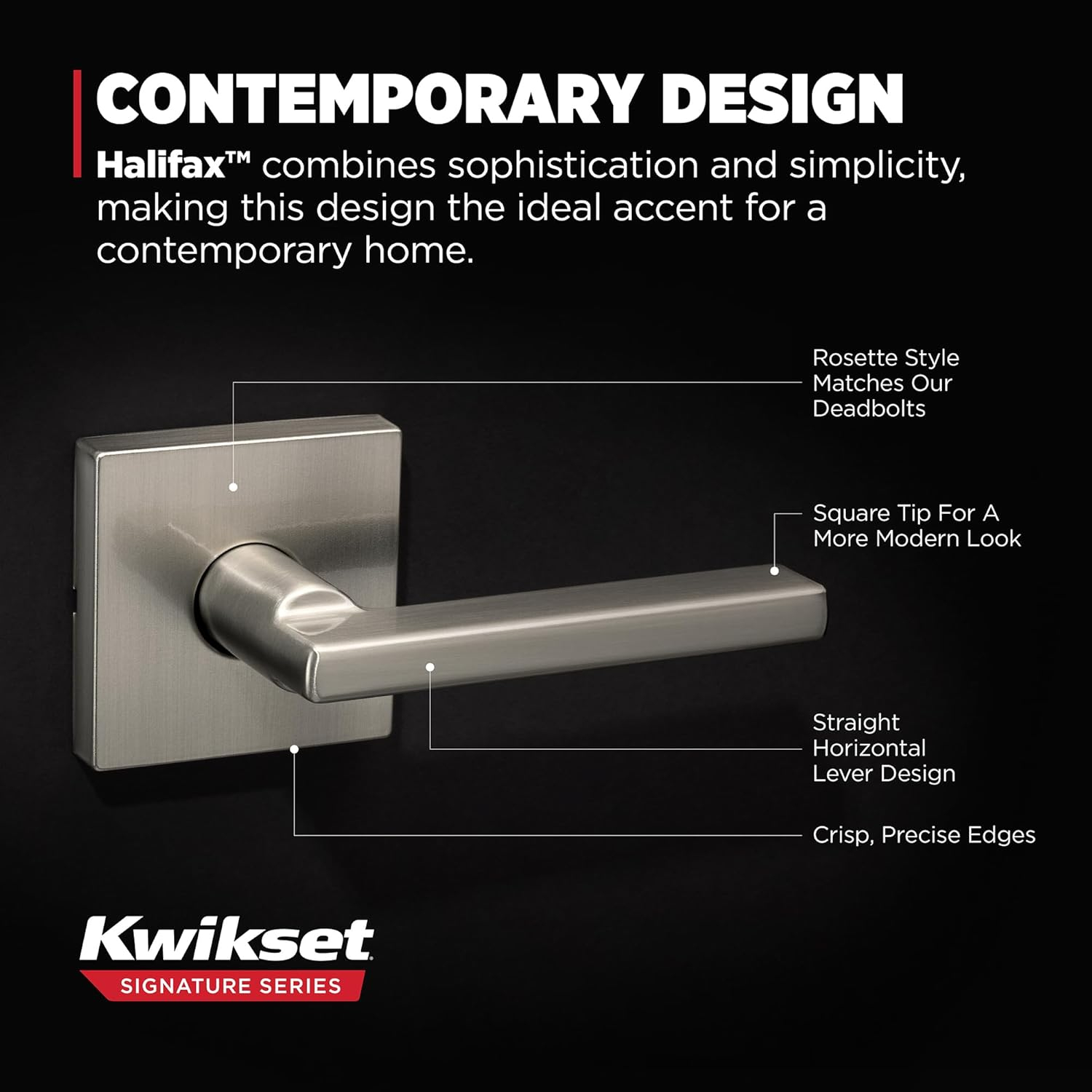 720HFL SQT 15 6AL RCS Halifax Passage - Satin Nickel