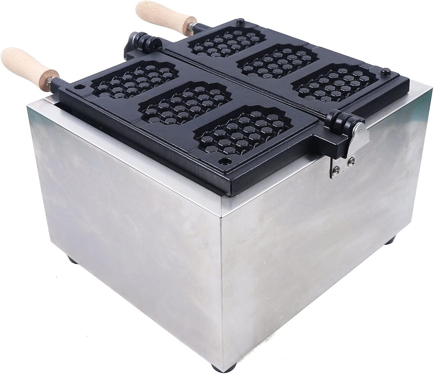 Kaibrite Electric Waffle Maker Machine 1500W 110V Nonstick Stainless Steel Waffle Pop Maker, Temperature and Time Control, for Restaurant Bakeries Snack Bar Home 50300