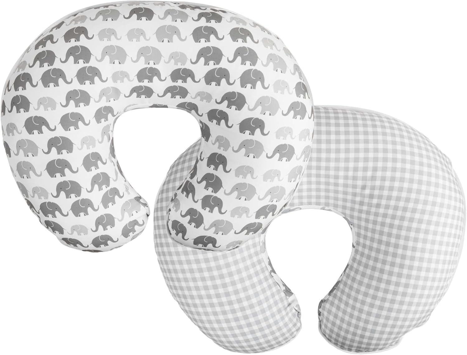 Boppy Nursing Pillow Cover, Premium Quick-Dry Fabric, Gray Elephants, Fits The Original Support Boppy Pillow for Breastfeeding and Bottle Feeding, Cover Only