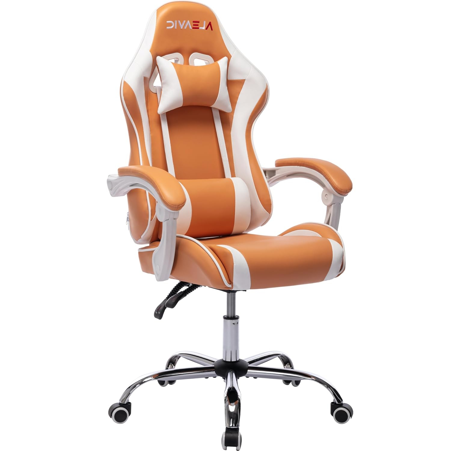 ALEAVIC Gaming Chair for Adults, High Back Ergonomic Computer Gaming Chair with Headrest and Lumbar Support, Orange