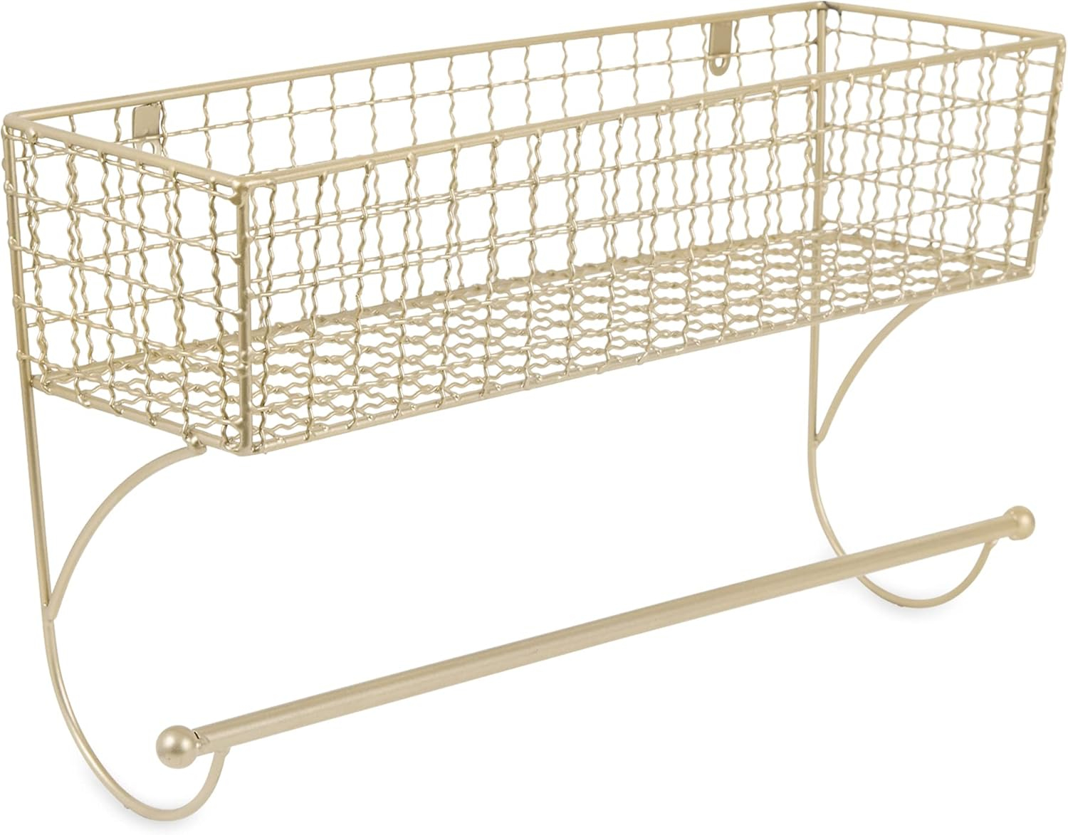 Large Gold MetalFarmhouse Towel Rack 17.75x5.5x9.8