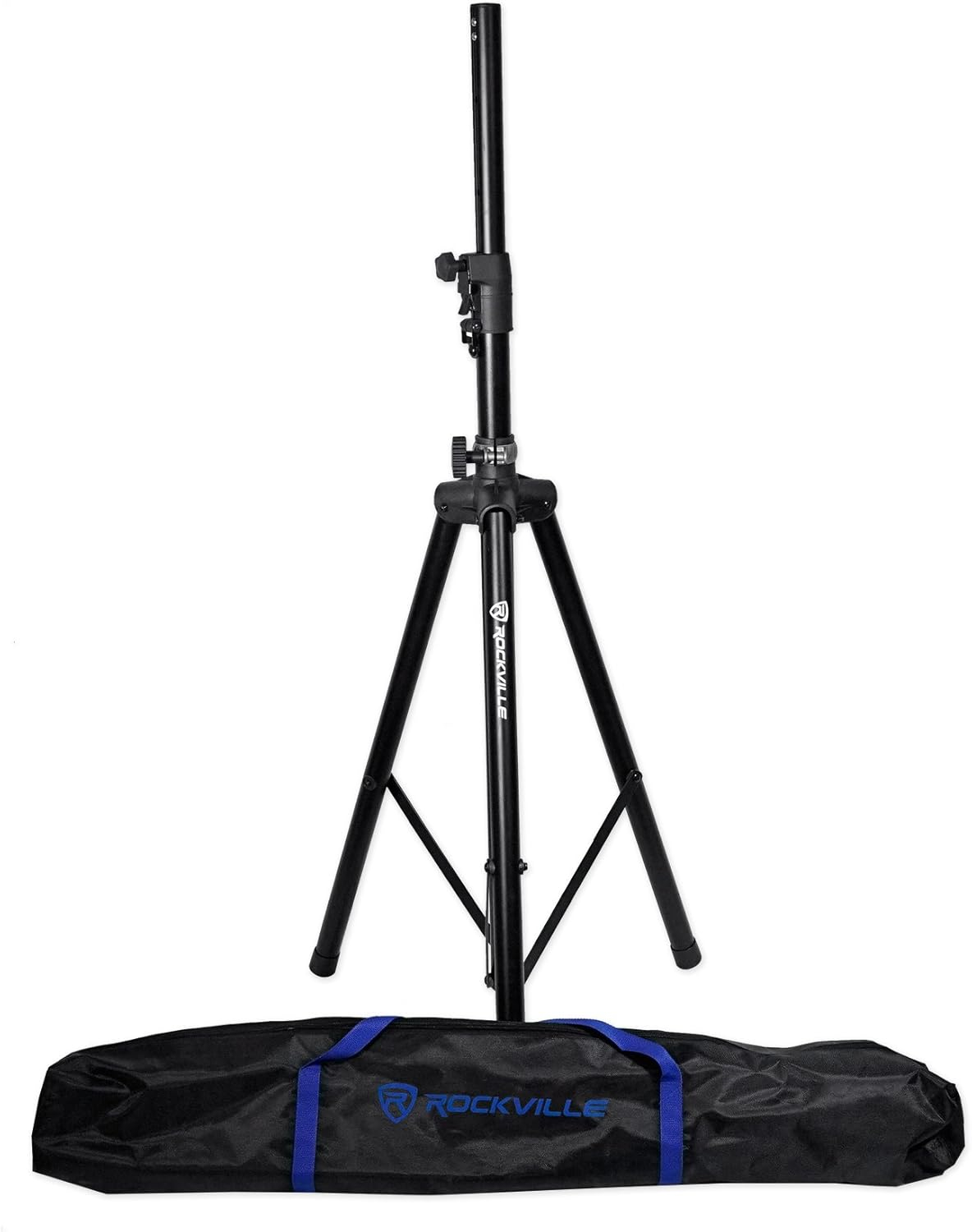 Rockville DJ PA Tripod Speaker Stand+Bag Hydraulic Auto Lift & Lowering RVSS4AB