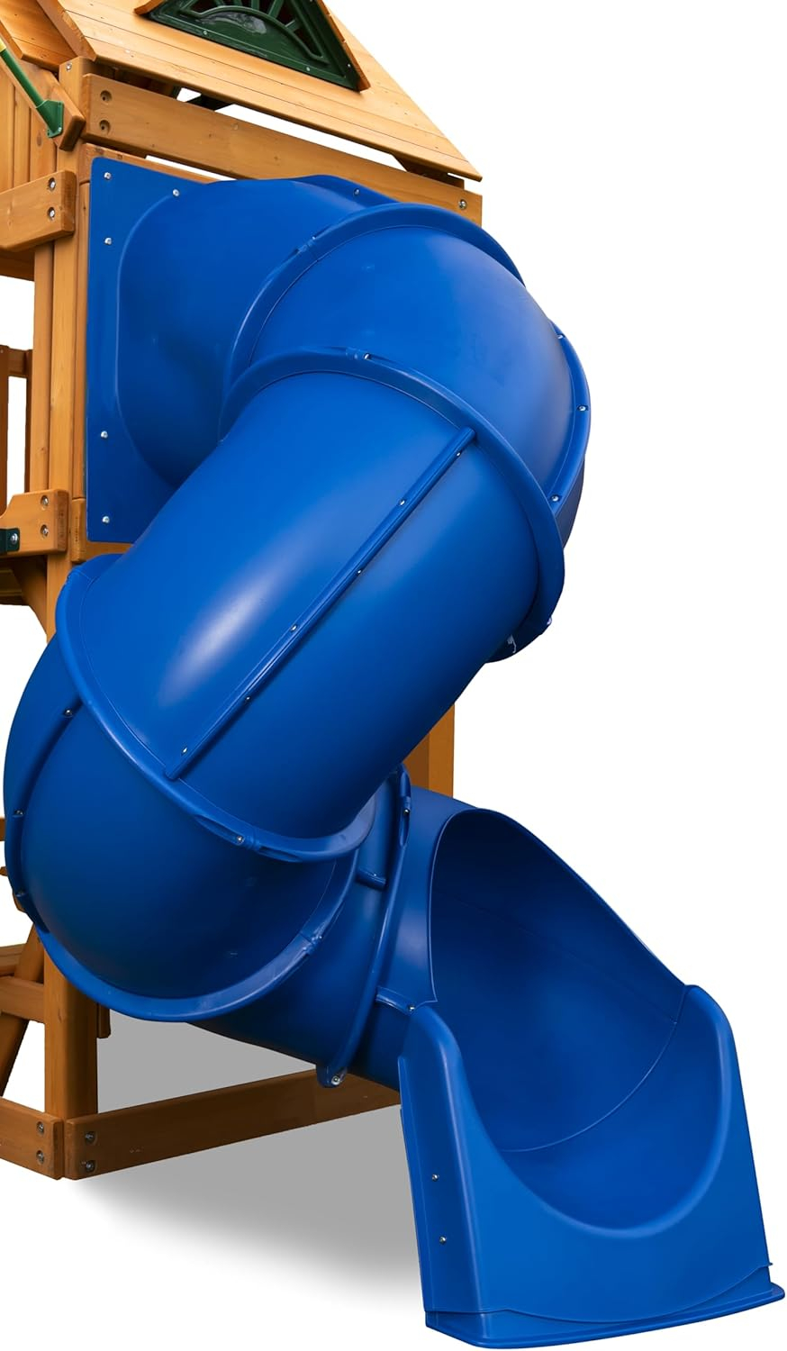 Swing-N-Slide WS 1016-B Quick Connect 5 Foot Turbo Tube Slide Plastic Enclosed Slide for 5 Foot Deck Heights, Blue