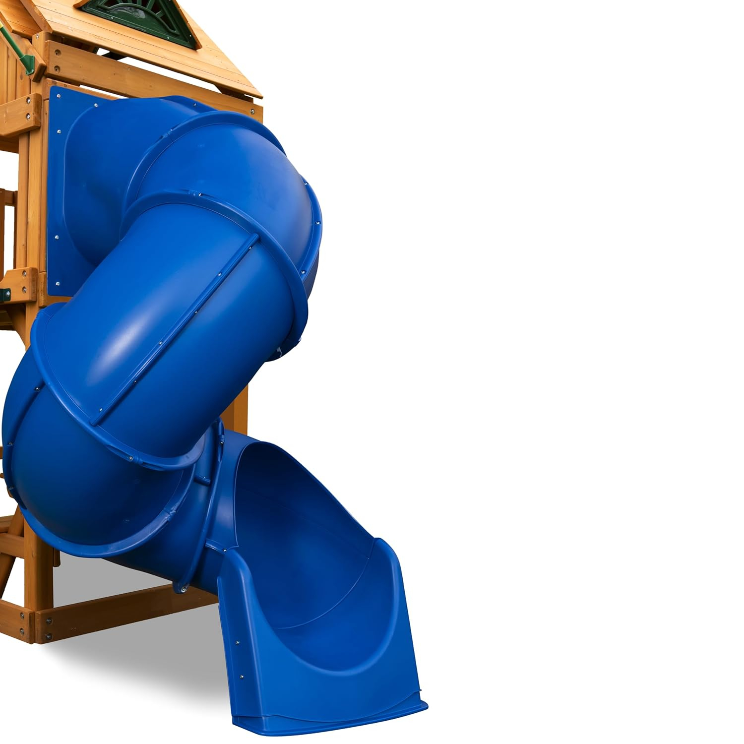 Swing-N-Slide WS 1016-B Quick Connect 5 Foot Turbo Tube Slide Plastic Enclosed Slide for 5 Foot Deck Heights, Blue