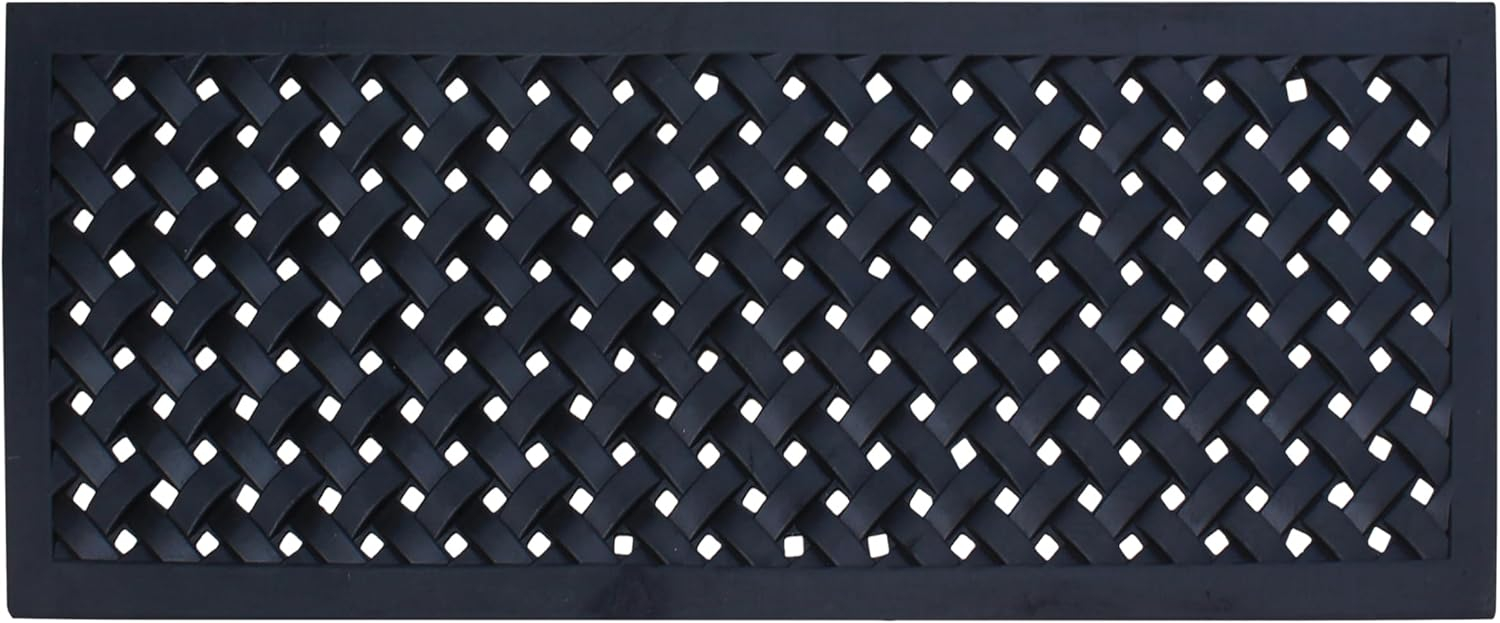 A1HC Outdoor Floor Mat, Natural Rubber, 18" x48”, Ideal for Outside entryway,Dirt Shoe Scraper,Heavy Duty Door mat for Indoor Outdoor,Rug Mats for Entry,Patio, Welcome Mats