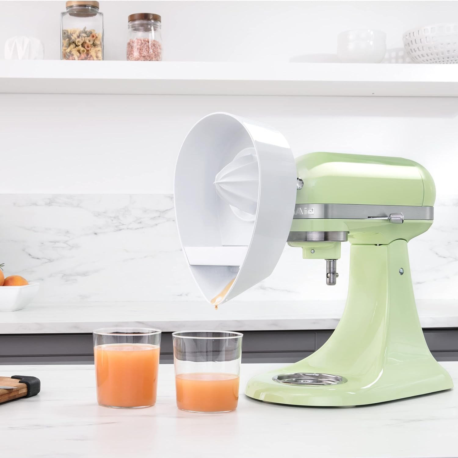 KitchenAid White Plastic Citrus Juicer Attachment for Stand Mixer