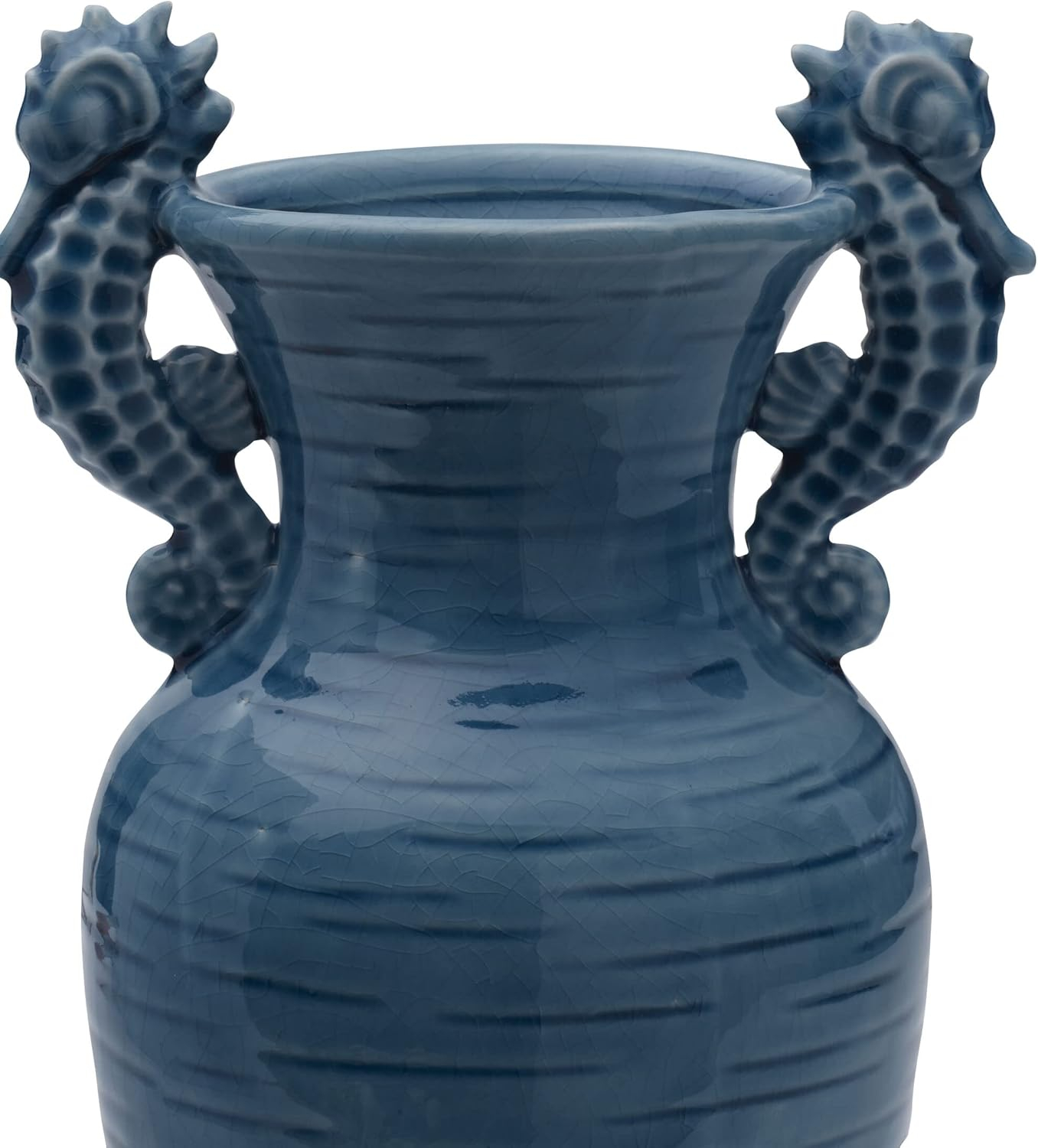 Fitz and Floyd Fitz & Floyd Coastal Home Seahorse Vase, Aqua