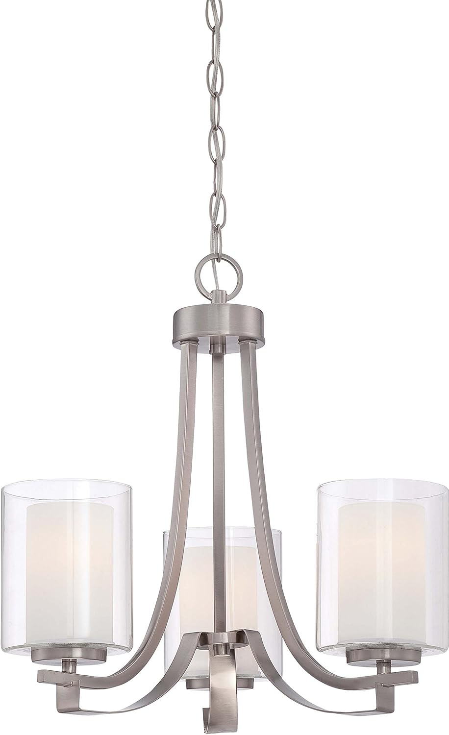 Minka Lavery 4103-84 Parsons Studio 3 Light Chandelier in Brushed Nickel
