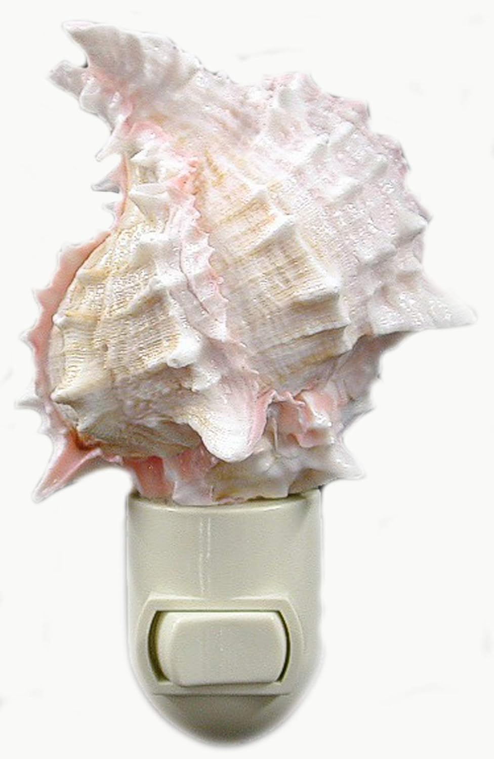 Pink Murex Seashell Coastal Night Light with Touch Switch