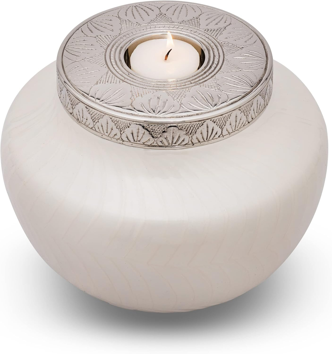 Large Cremation Urns for Human Ashes – Decorative Urn for Ashes Adult Male or Female - Holds up to 220lbs – Beautiful Pearlescent Cremation Urn – Funeral Urns for Ashes - Full Size