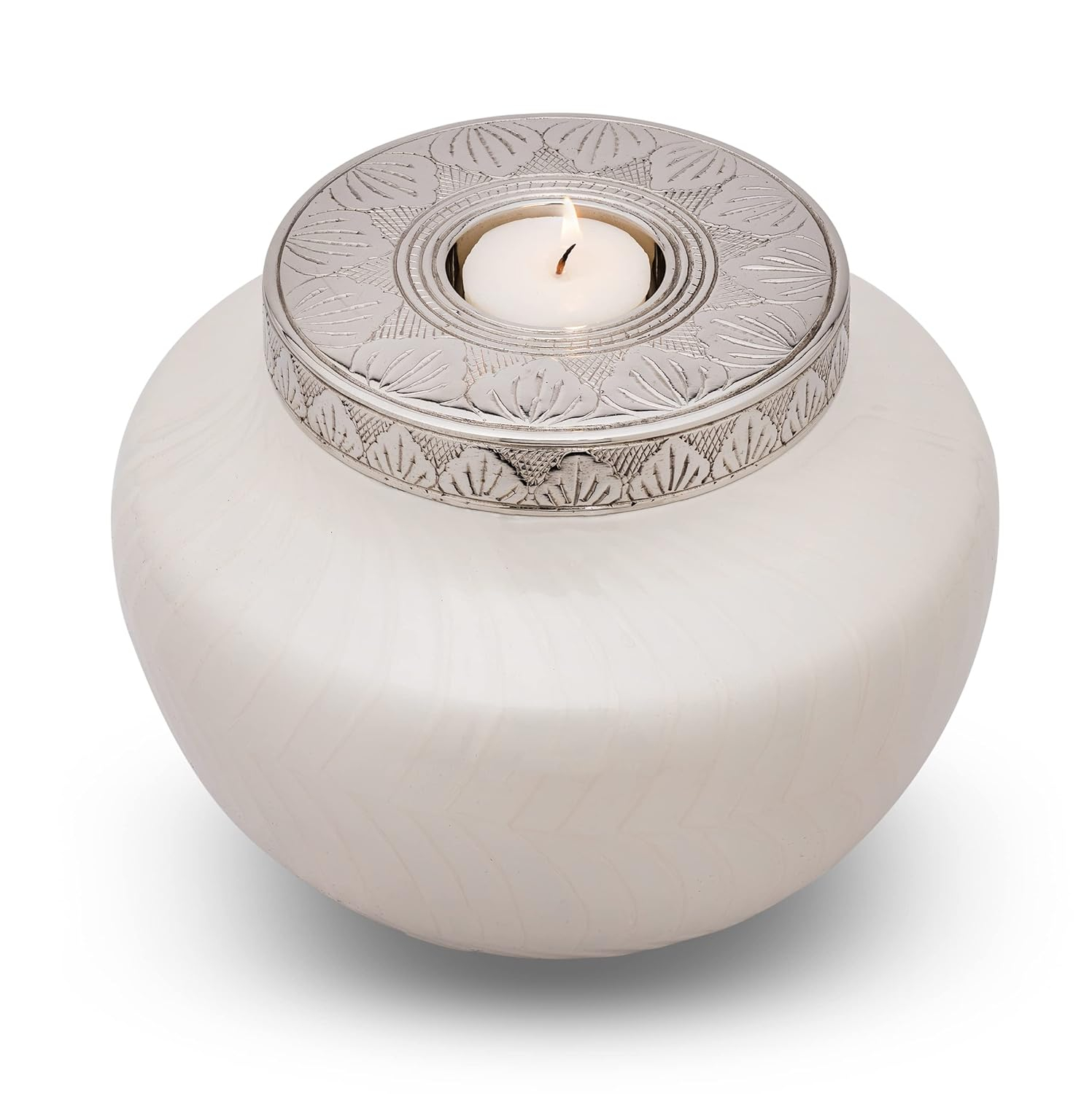 Large Cremation Urns for Human Ashes – Decorative Urn for Ashes Adult Male or Female - Holds up to 220lbs – Beautiful Pearlescent Cremation Urn – Funeral Urns for Ashes - Full Size
