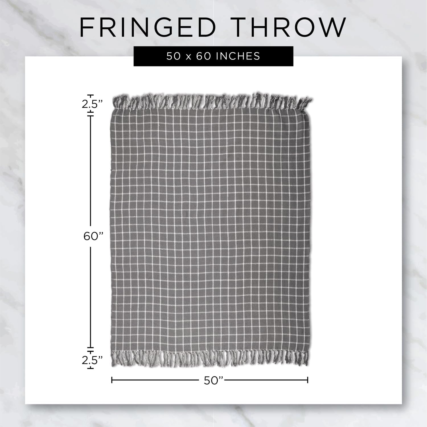 DII Solid Ribbed Collection Cotton Throw Blanket, 50x60, Honey Gold