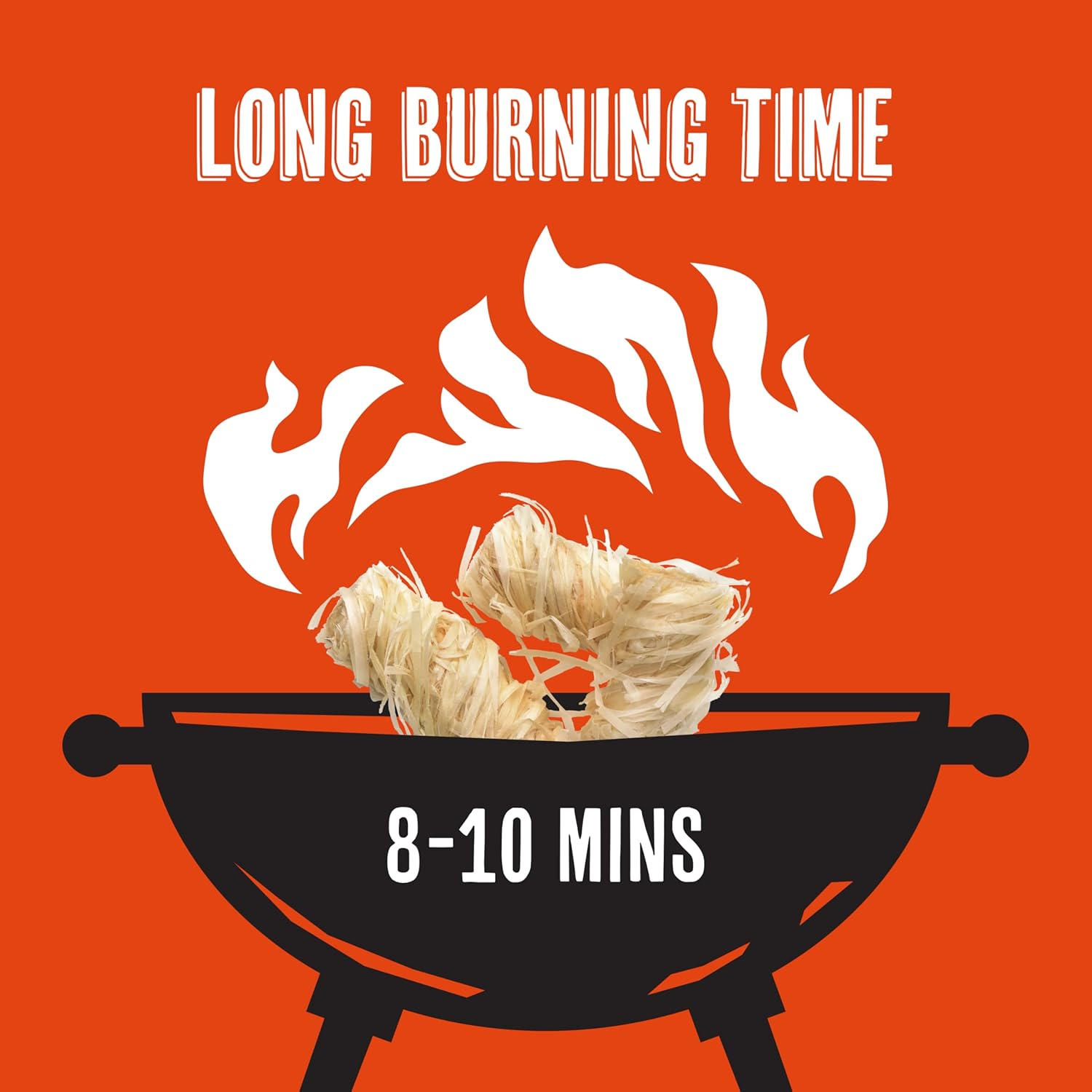 Grill Trade Firestarters - Natural Fire Starters Burn Wood 50 Firelighters