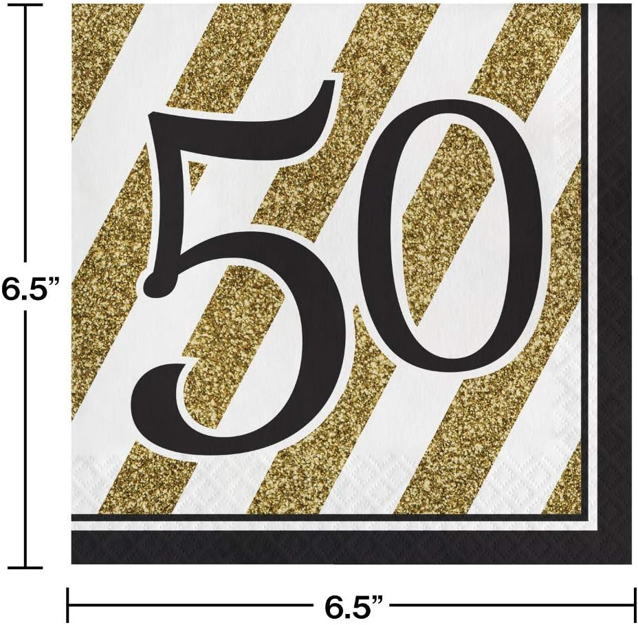 Creative Converting Disposable Birthday Dinner Napkins (Set of 48)