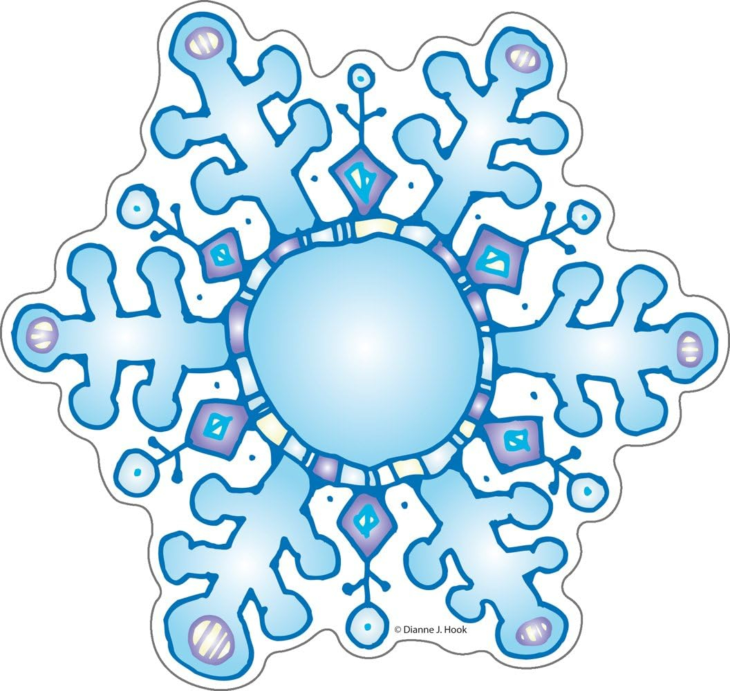 Frank Schaffer Publications/Carson Dellosa Publications Snowflakes Bulletin Board Cut Out
