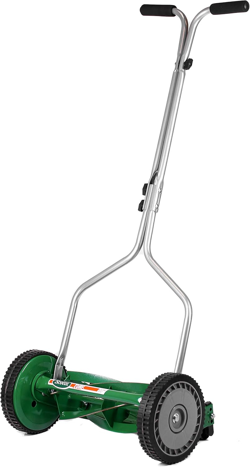 Scotts Green 14-Inch 5-Blade Manual Push Reel Lawn Mower