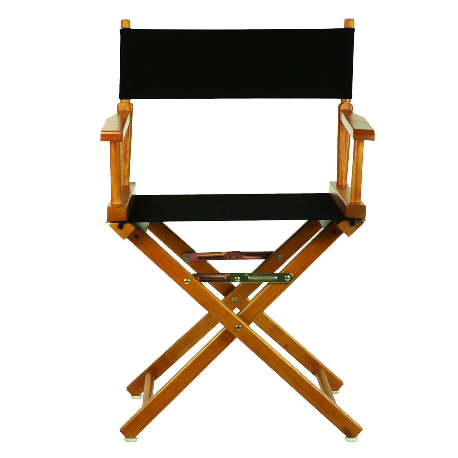 Casual Home 18" Director's Chair Honey Oak Frame-Black Canvas