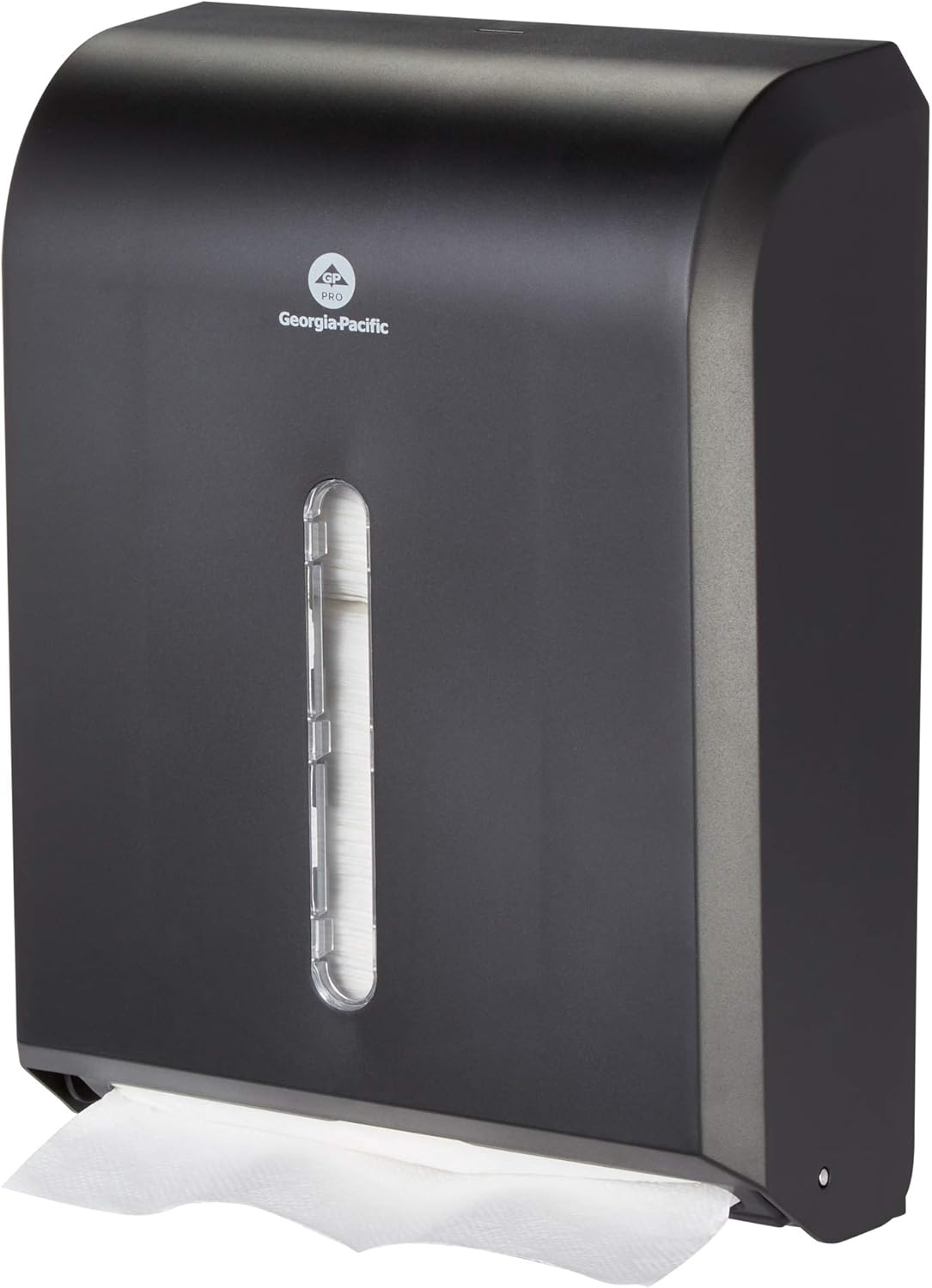 Black Plastic Wall-Mounted Paper Towel Dispenser