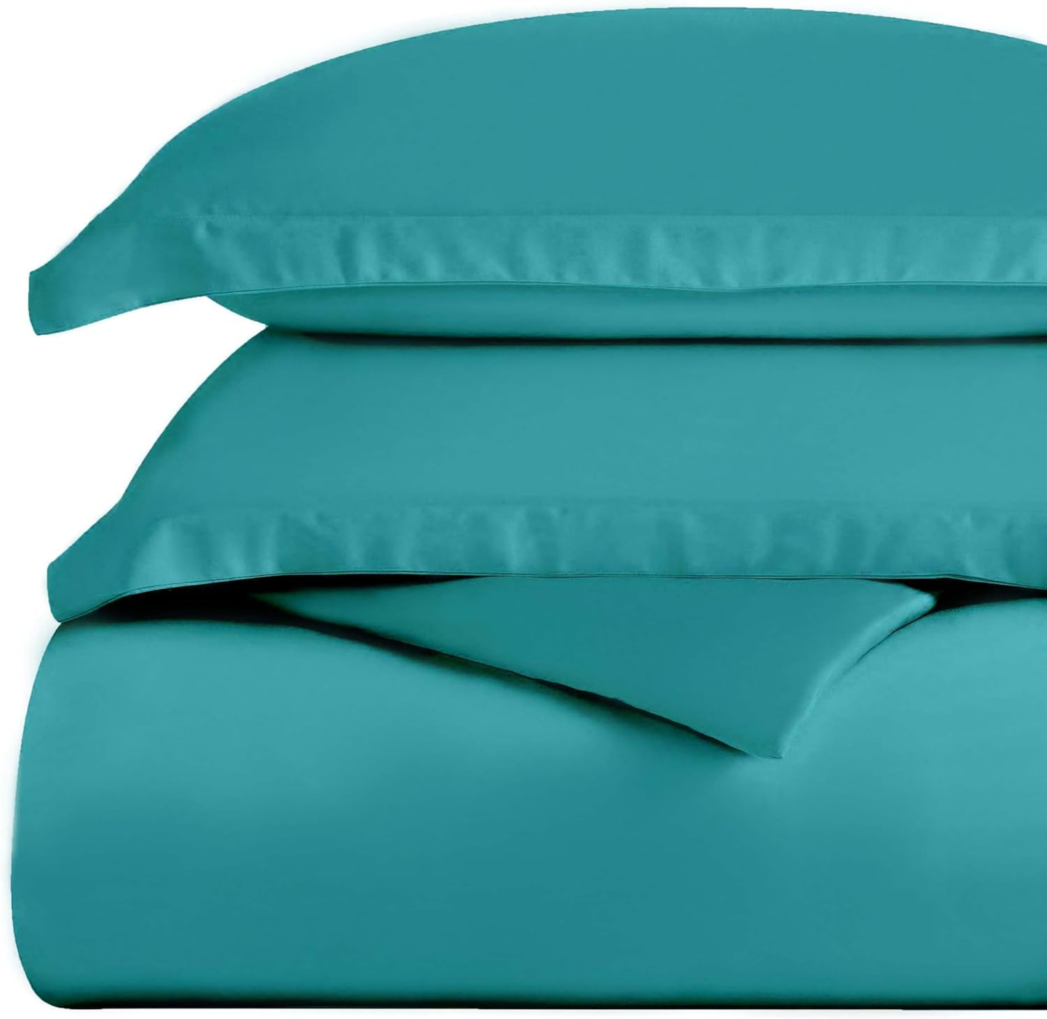 Superior Egyptian Cotton 300 Thread Count Duvet Cover Set, Twin, Teal