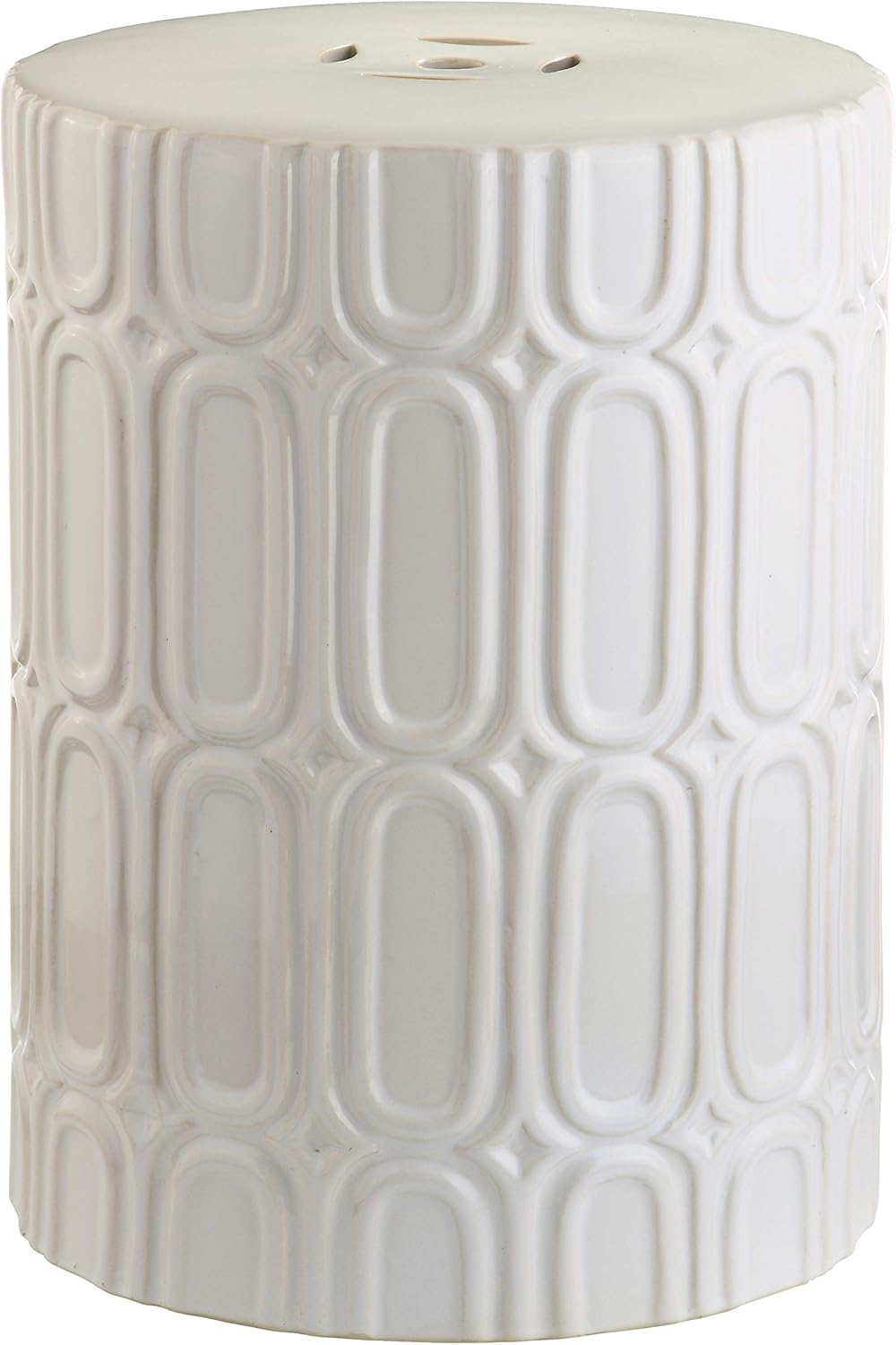 Safavieh Melody Lattice Indoor/Outdoor Garden Stool, Cream
