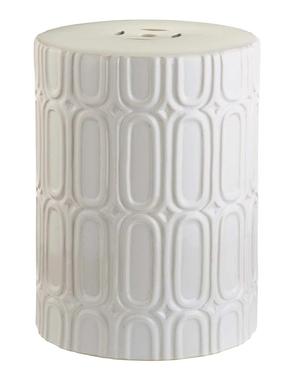 Safavieh Melody Lattice Indoor/Outdoor Garden Stool, Cream