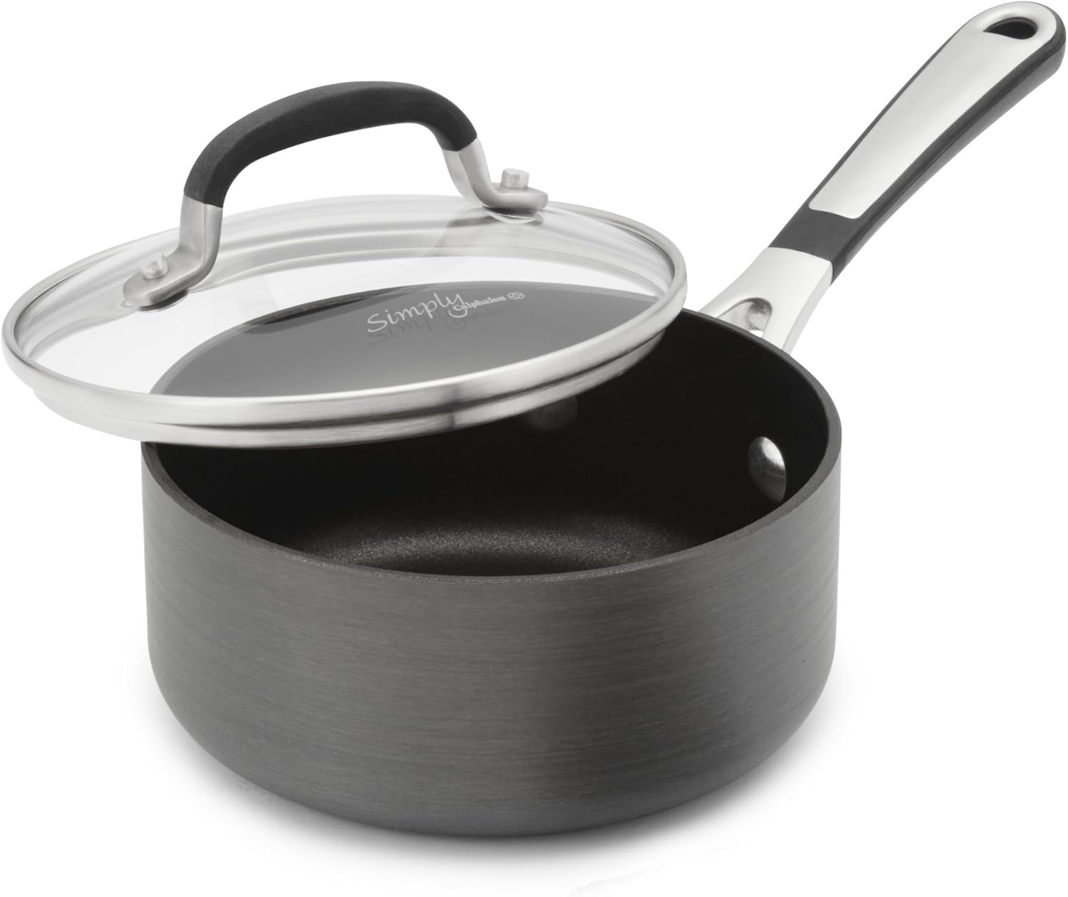 Simply Calphalon Nonstick 2-Quart Saucepan with Cover