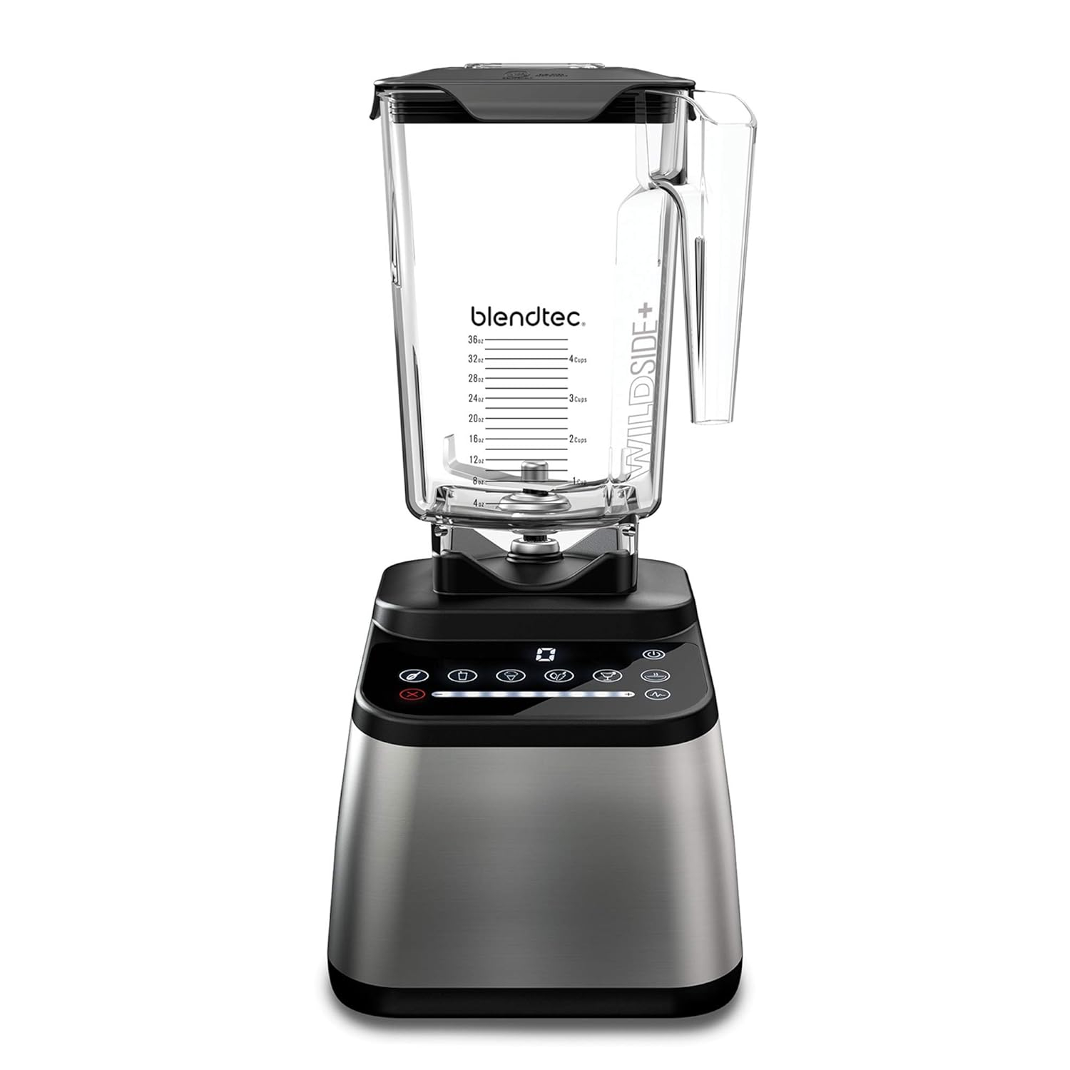Blendtec Original Designer Series Blender and 90 oz WildSide+ Jar - Kitchen Blender Bundle - Stainless Steel