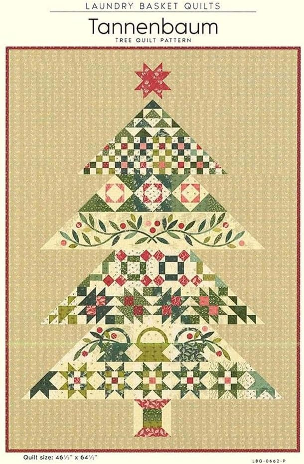 Tannenbaum Tree Quilt Pattern by Edyta Sitar Laundry Basket Quilts